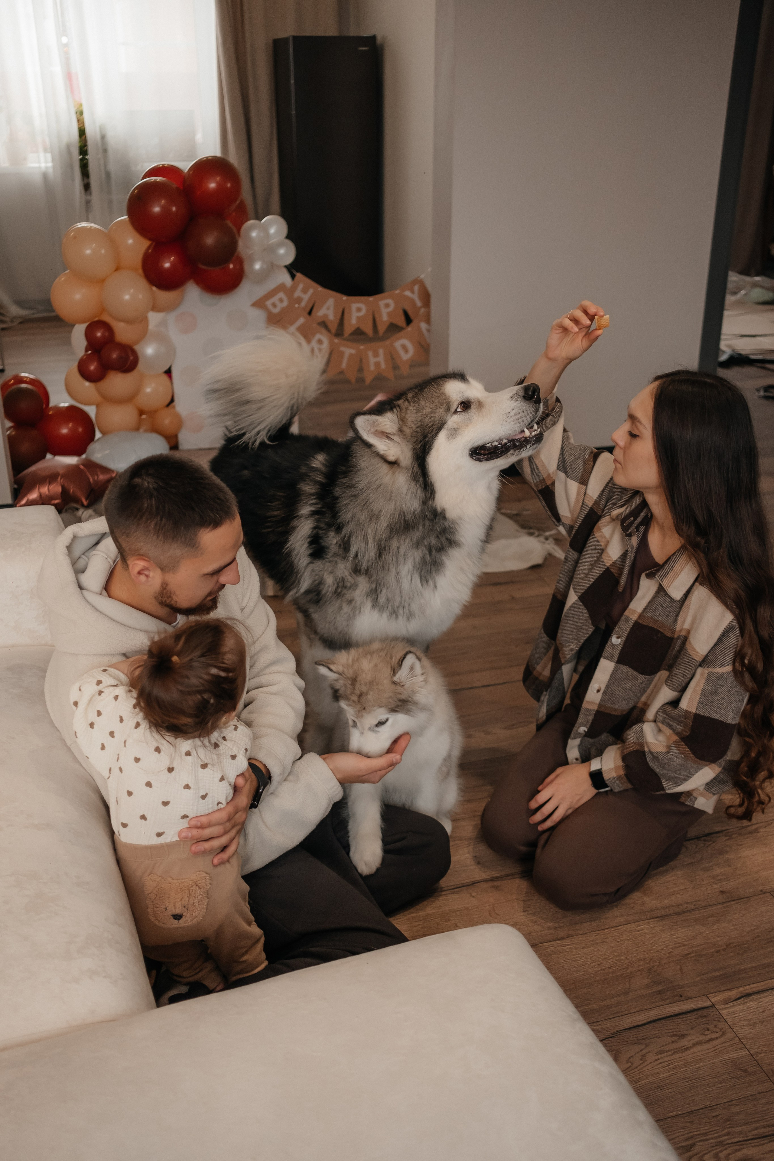 Катя, Саша и Еся | домашняя съемка. Фотограф в Новосибирске Диана Ильиных