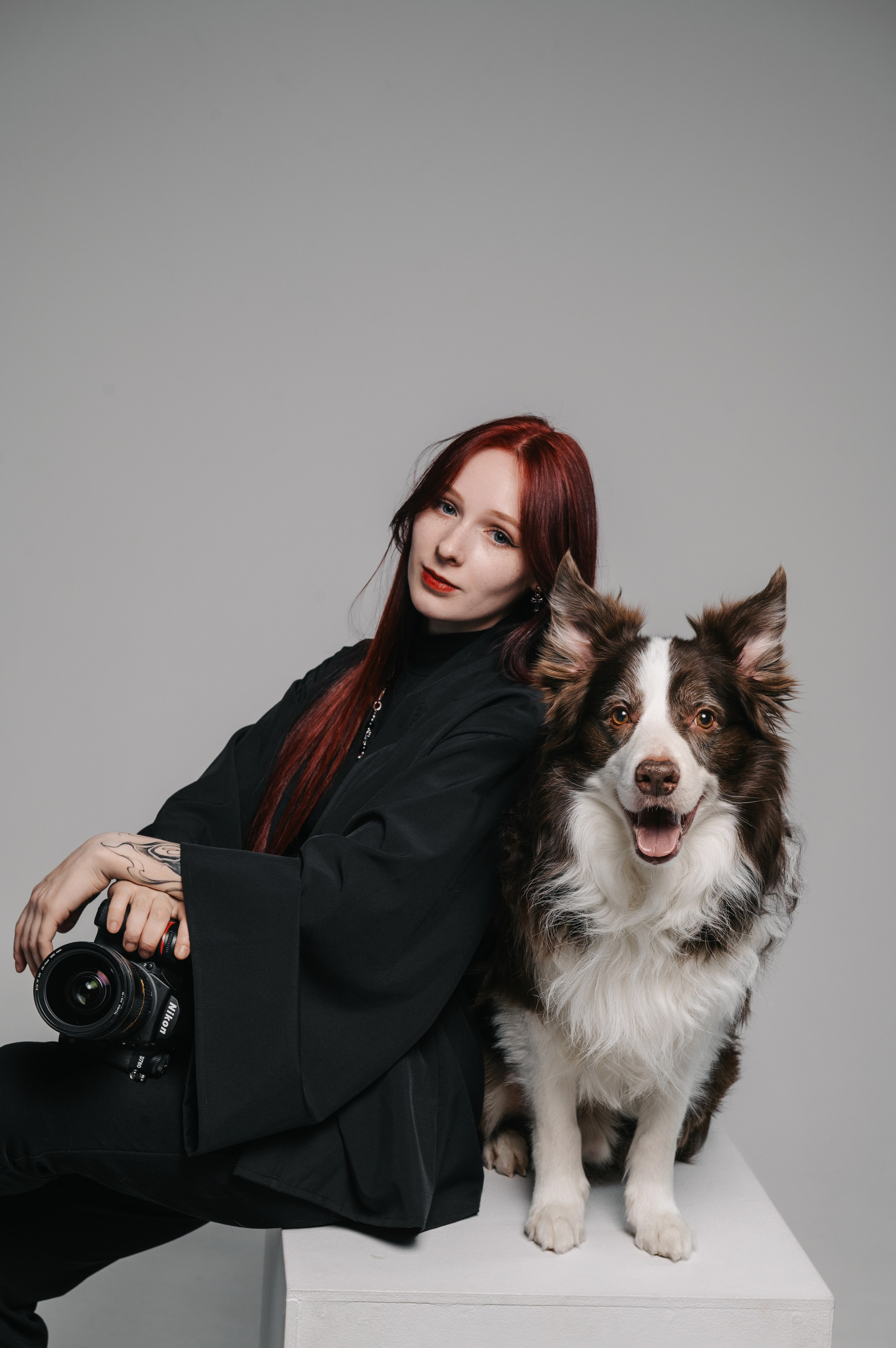 Аня и бордер-колли Вик (Королев, 2025). Анна Пушина, фотограф, Москва, Королев, Пушкино