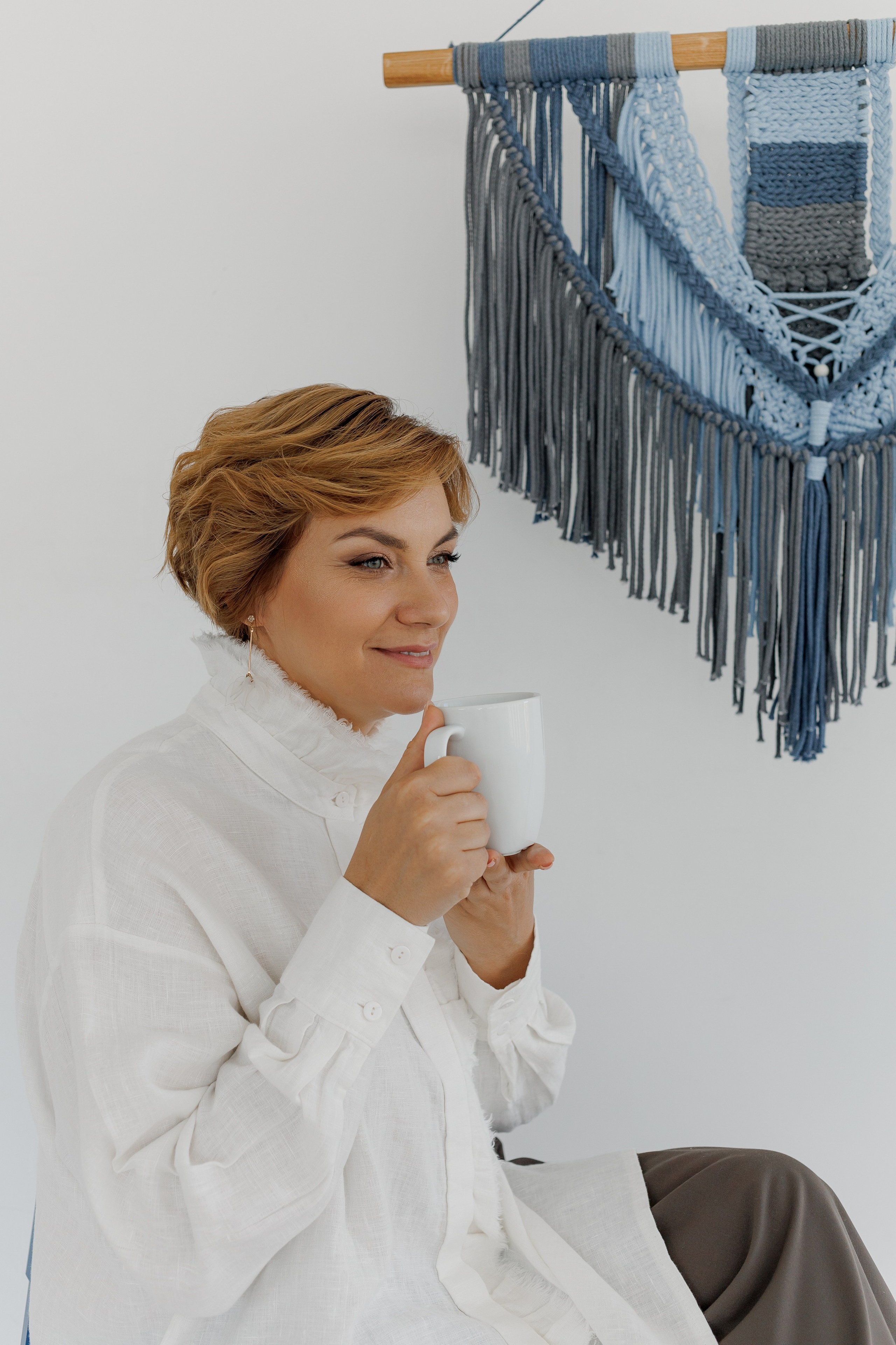 Каталожная съёмка панно в технике макраме. КОНТЕНТ ФОТОГРАФ