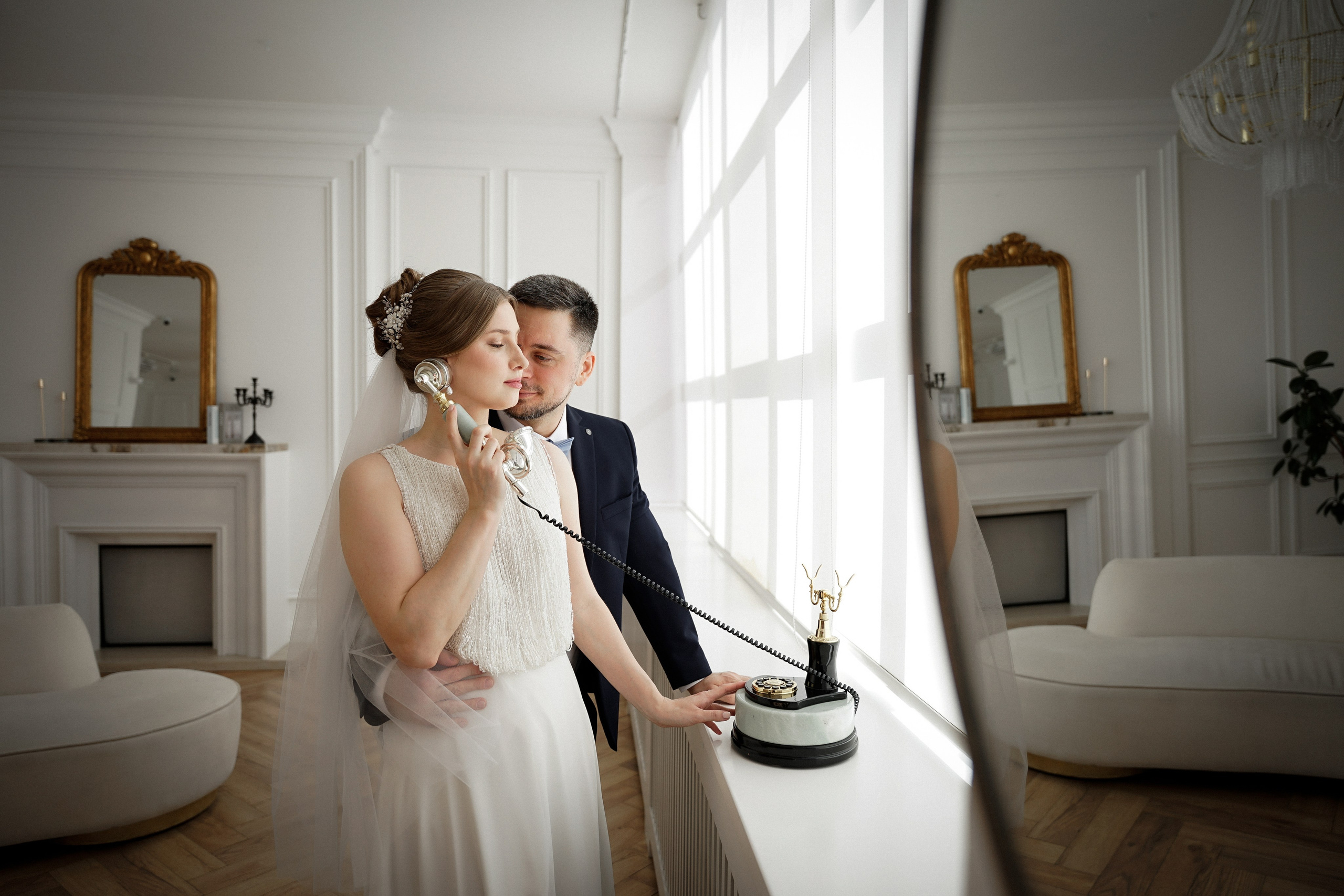 Студийная свадебная фотосессия