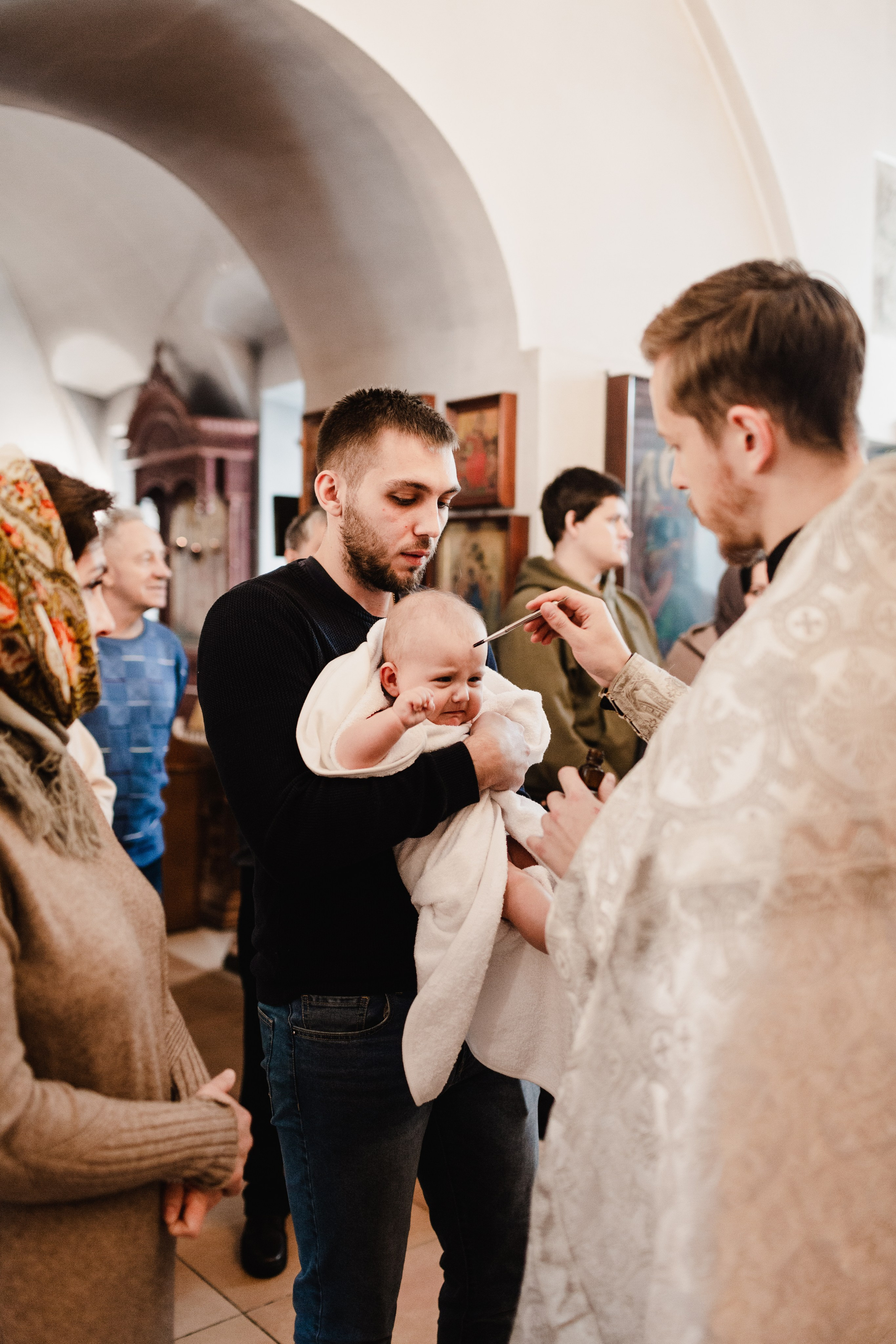Таинство крещения. Фотограф и видеограф Мария Банщикова, Солнечногорск, Москва