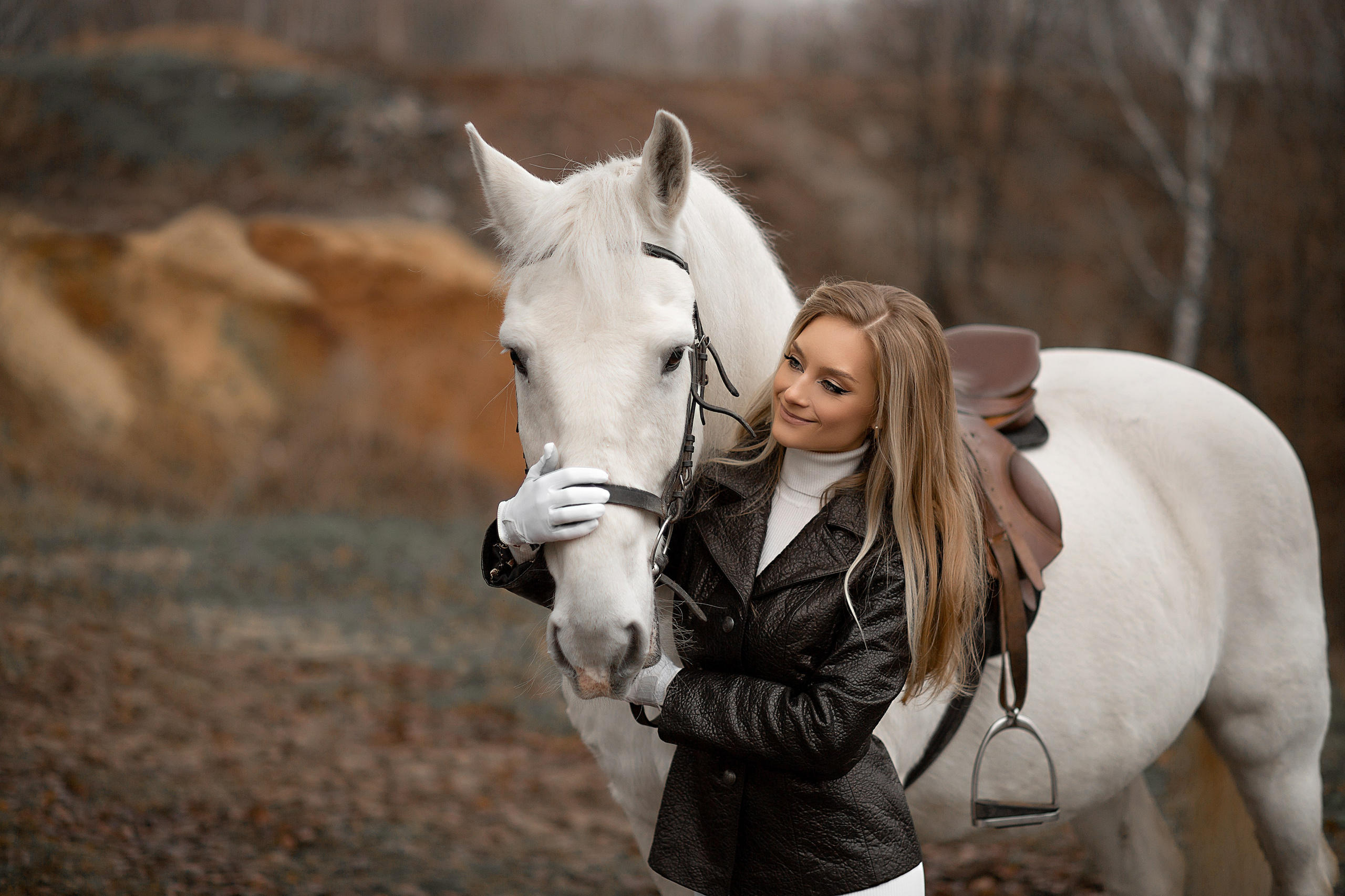 Галина и Воробей. Фотосессия с лошадьми в Нижнем Новгороде