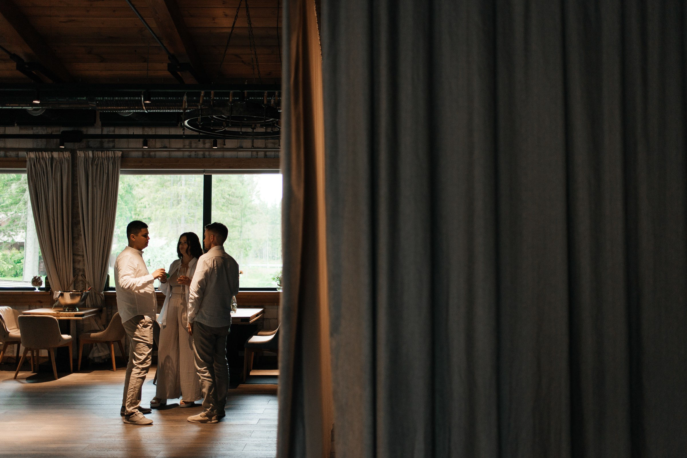 свадебный ужин в ресторане Чаща в Охта парке