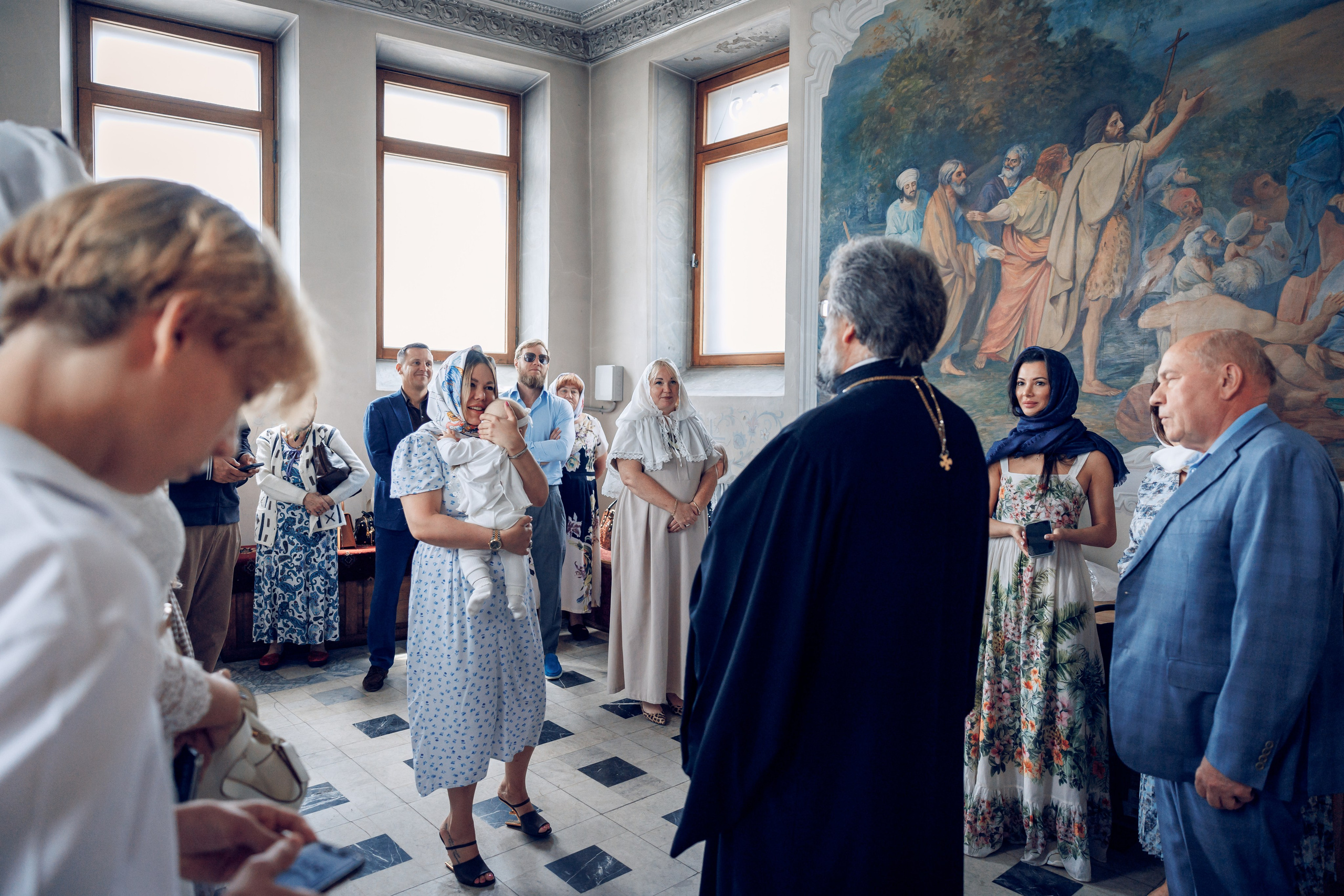 Крещение в Елоховском Богоявленном соборе. Профессиональный фотограф в Москве и Мо Мария Шантарёва