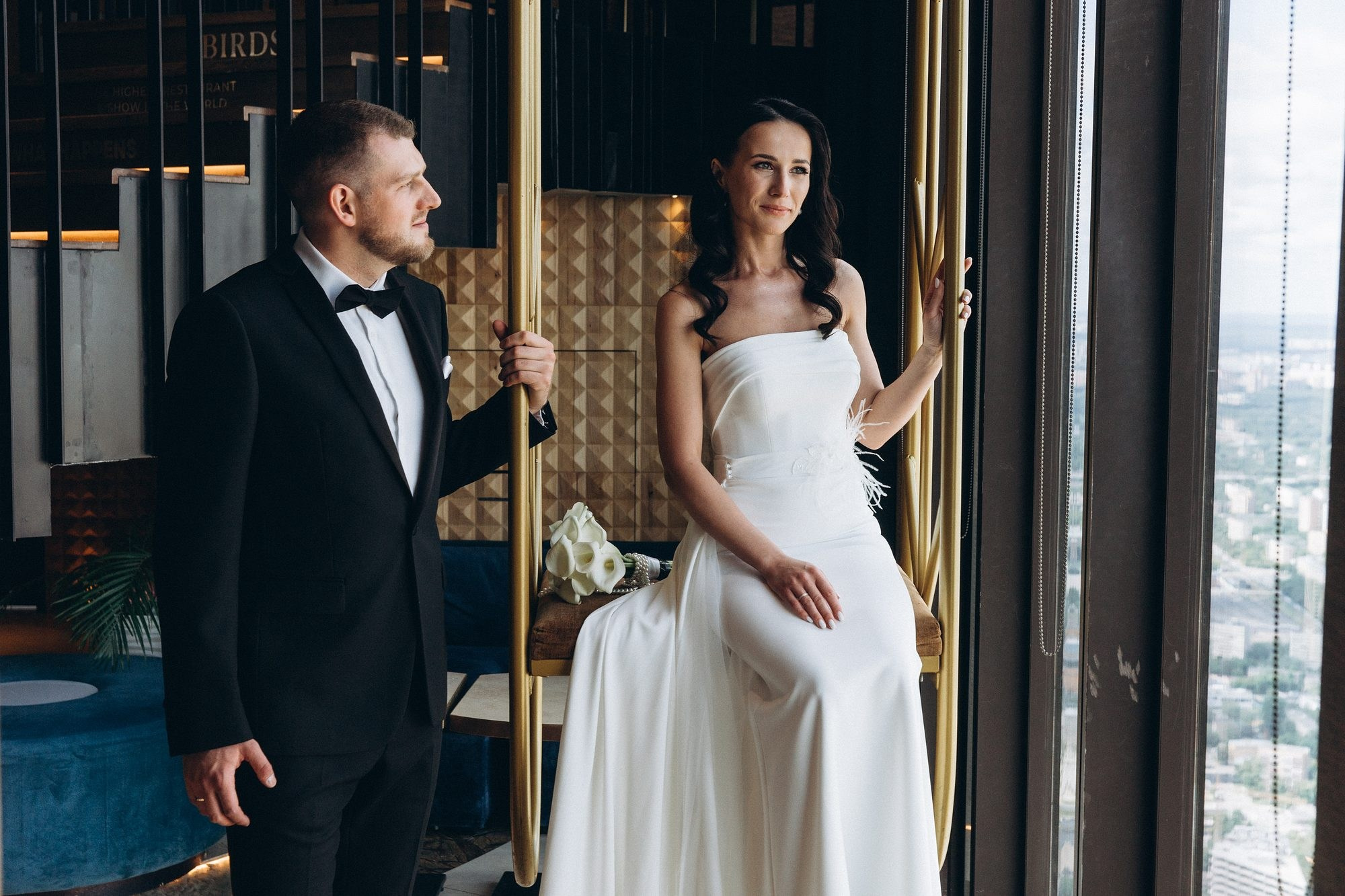 Свадебная фотосъемка в ресторане Birds. Сергей Гладков свадебный фотограф в Москве