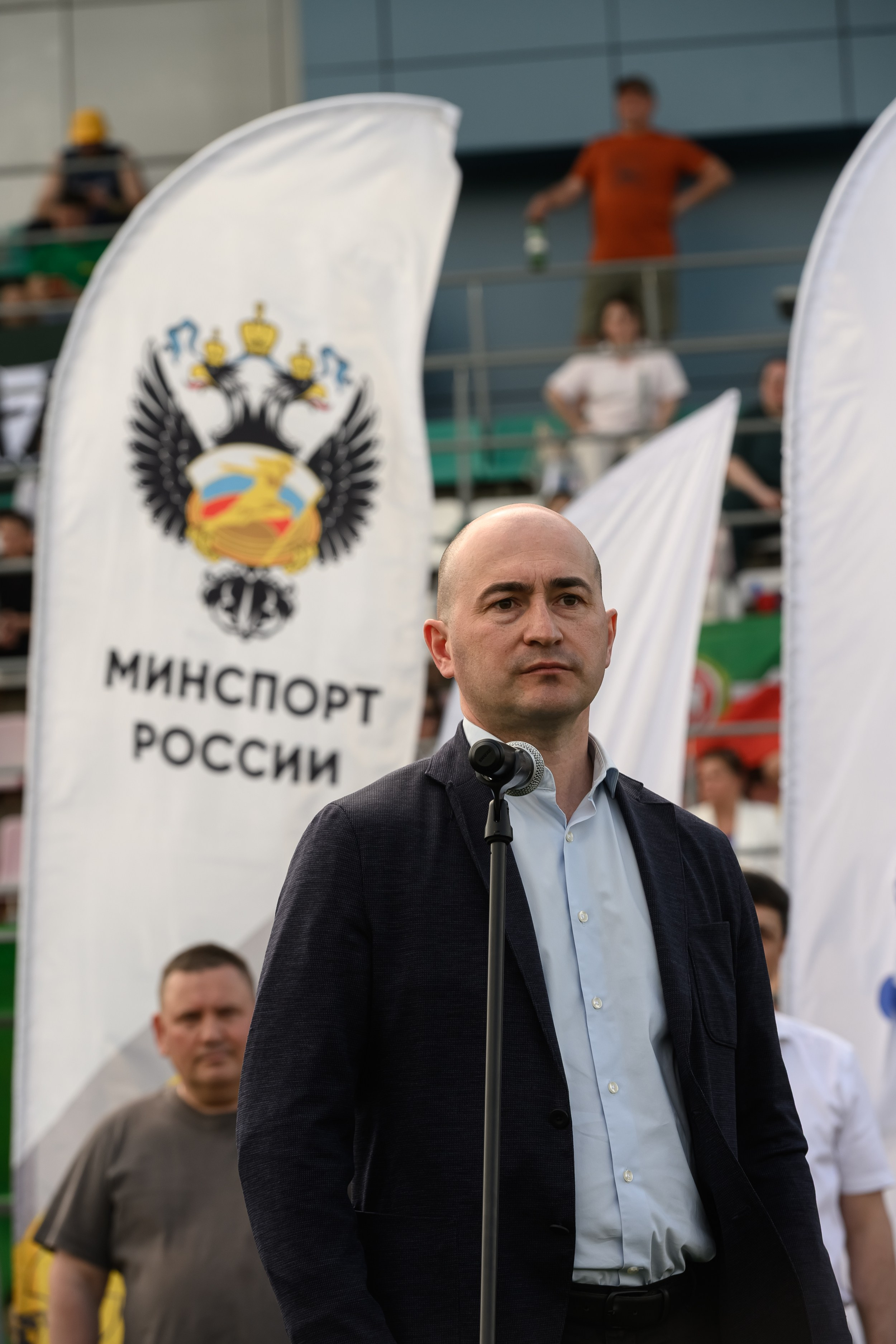 Спортивный фотограф Алексей Клейменов на церемонии открытия турнира по регби