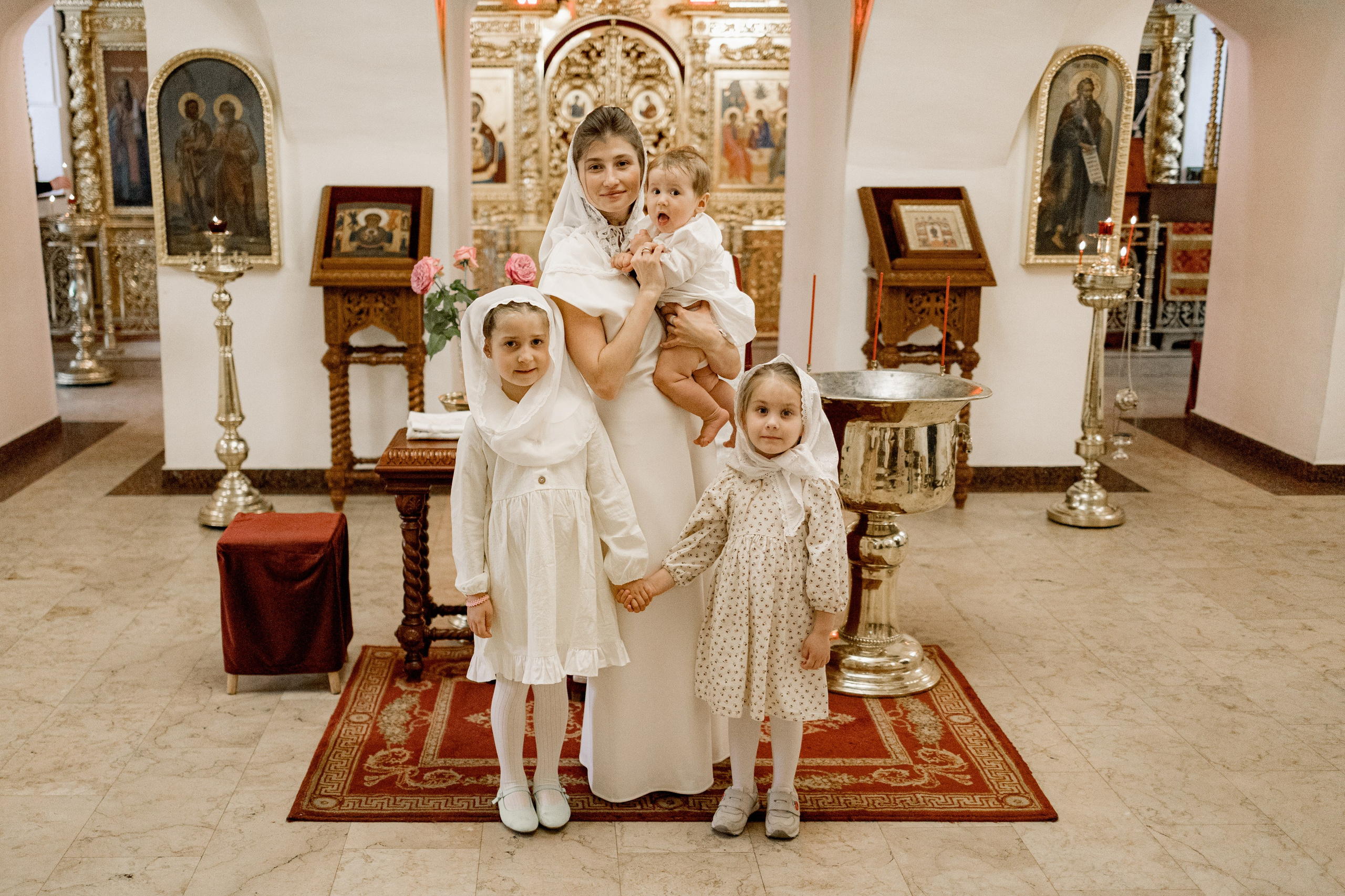 Таинство Крещения Макара. Фотограф новорождённых Newborn Москва