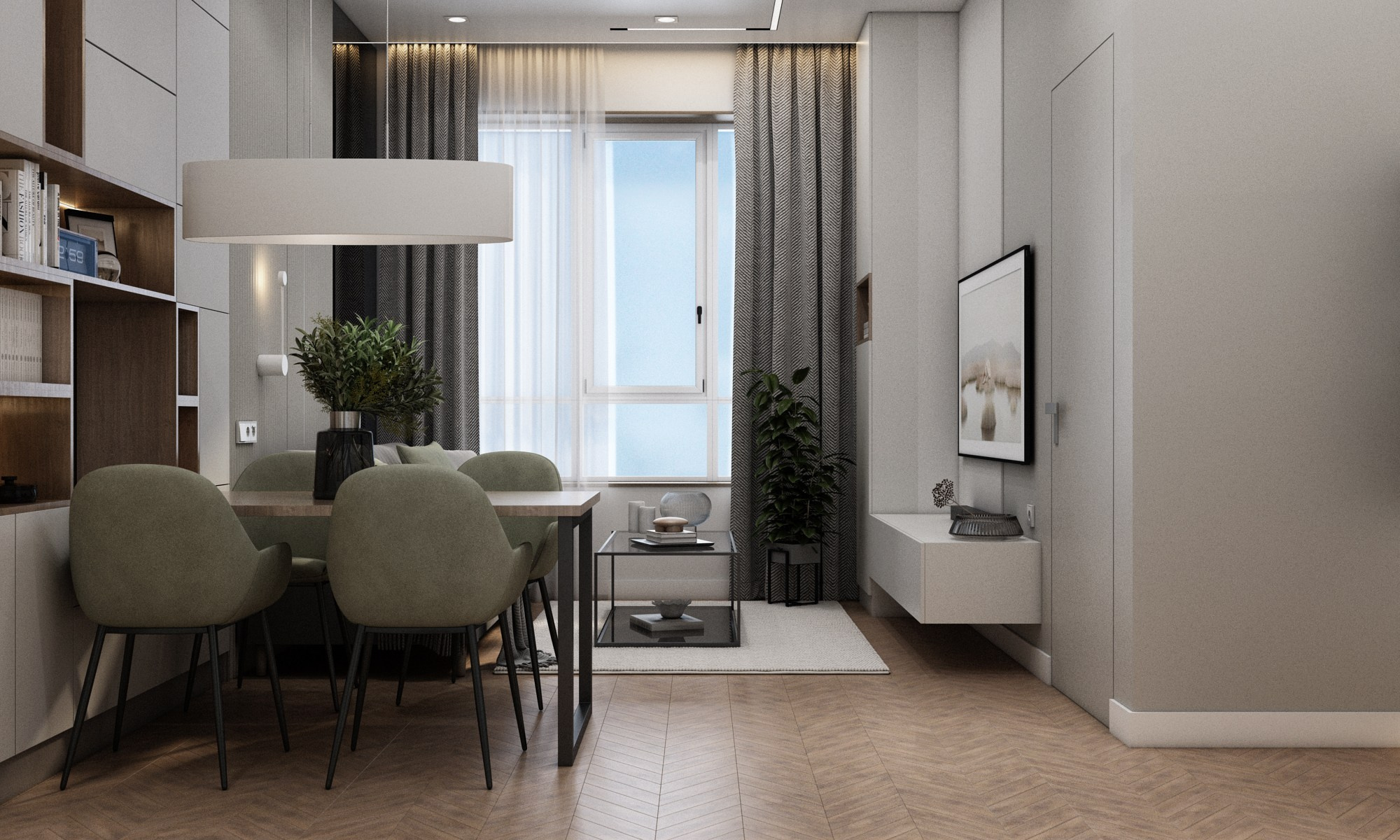 Стильная квартира ЖК Садовый квартал г. Владивосток. Дизайн-проекты жилых и общественных пространств во Владивостоке