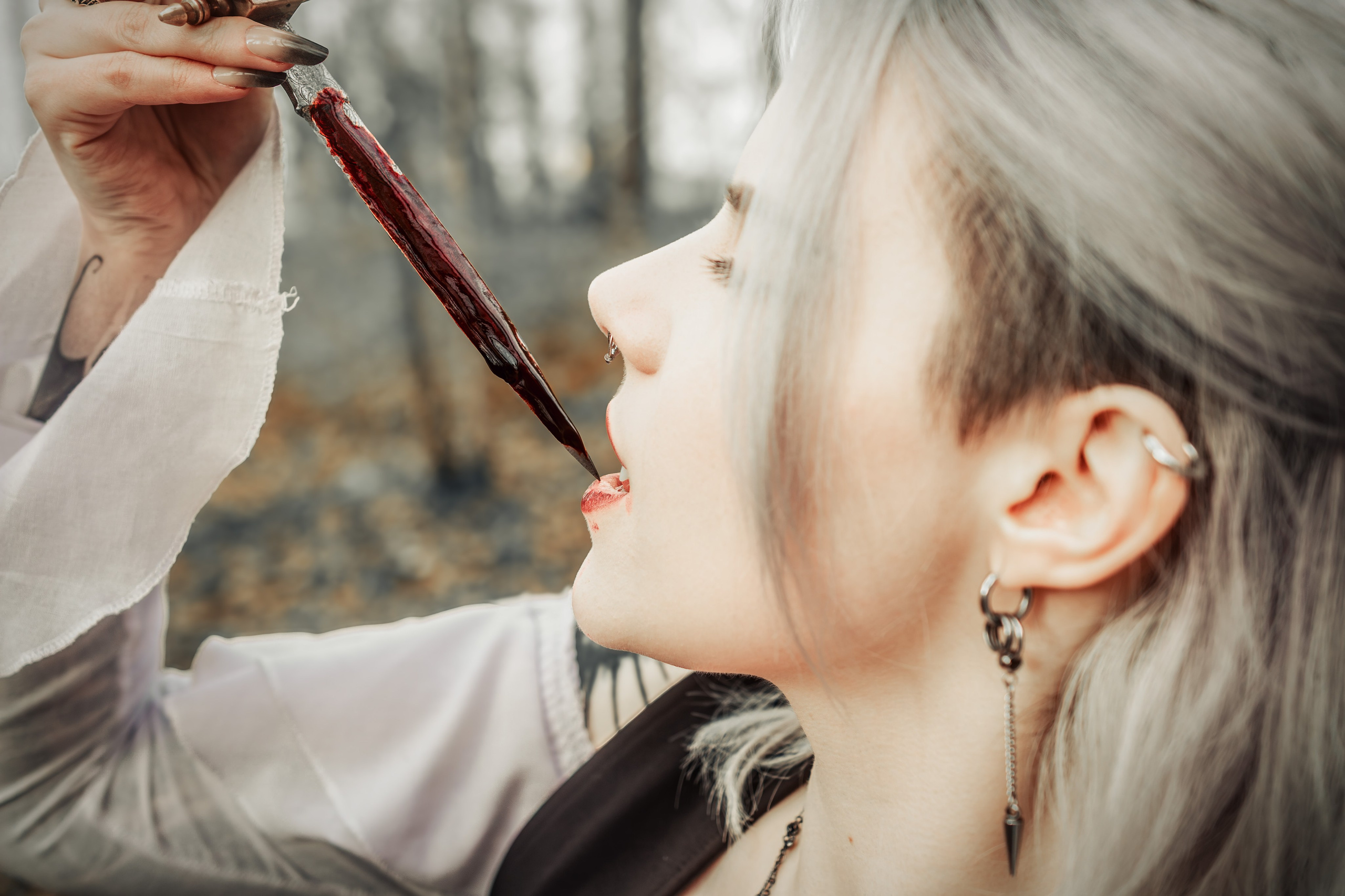 Фотосессия Вампиры в лесу