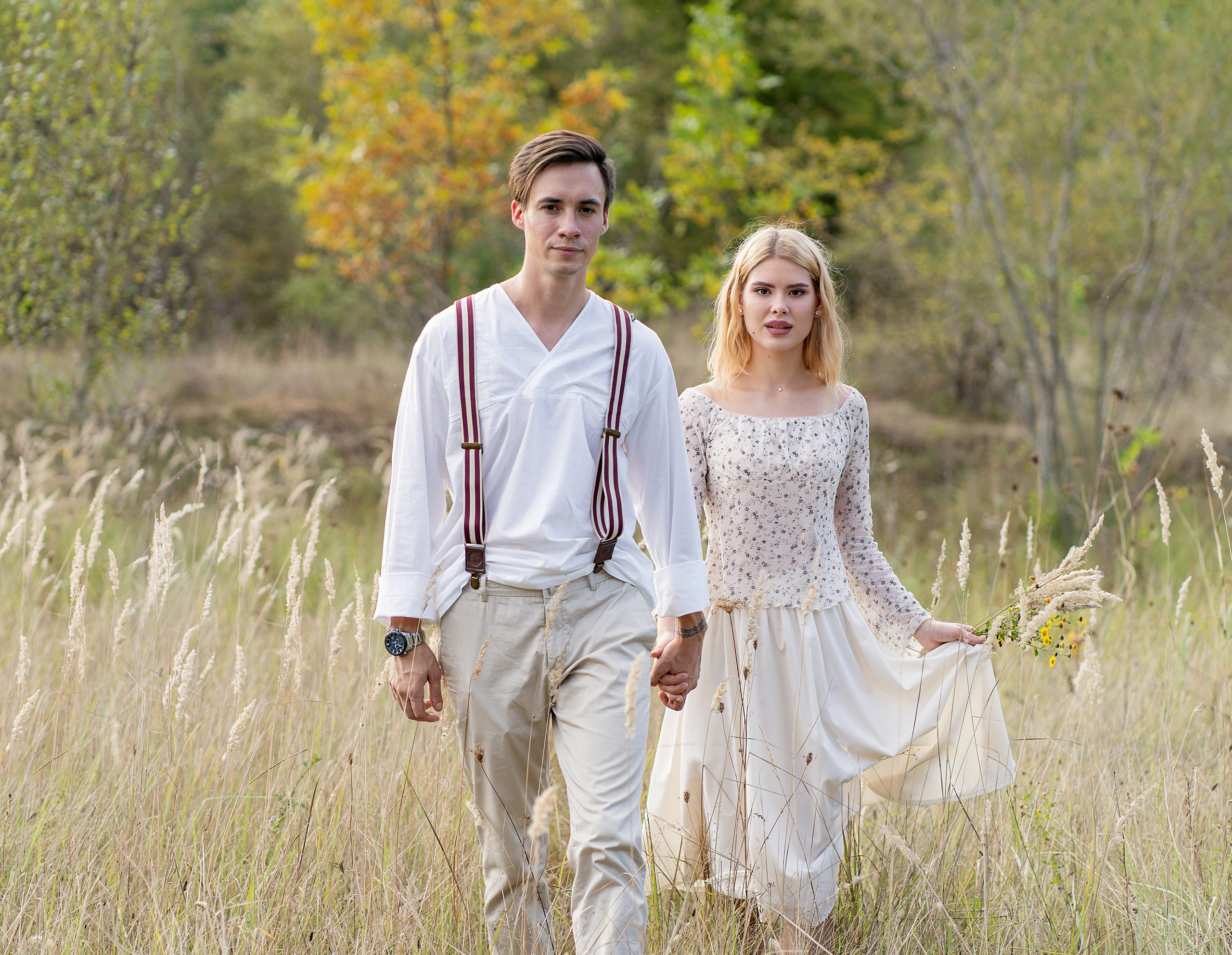 Фотосессия в поле, для влюбленных. В романтичном стиле
