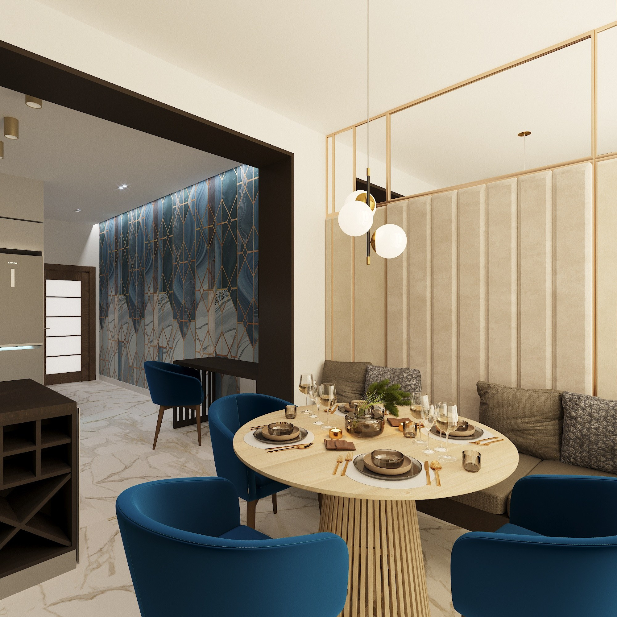 Дизайн - проект в ЖК Макаровский Квартал. Анастасия Дремина DREMINA INTERIORS