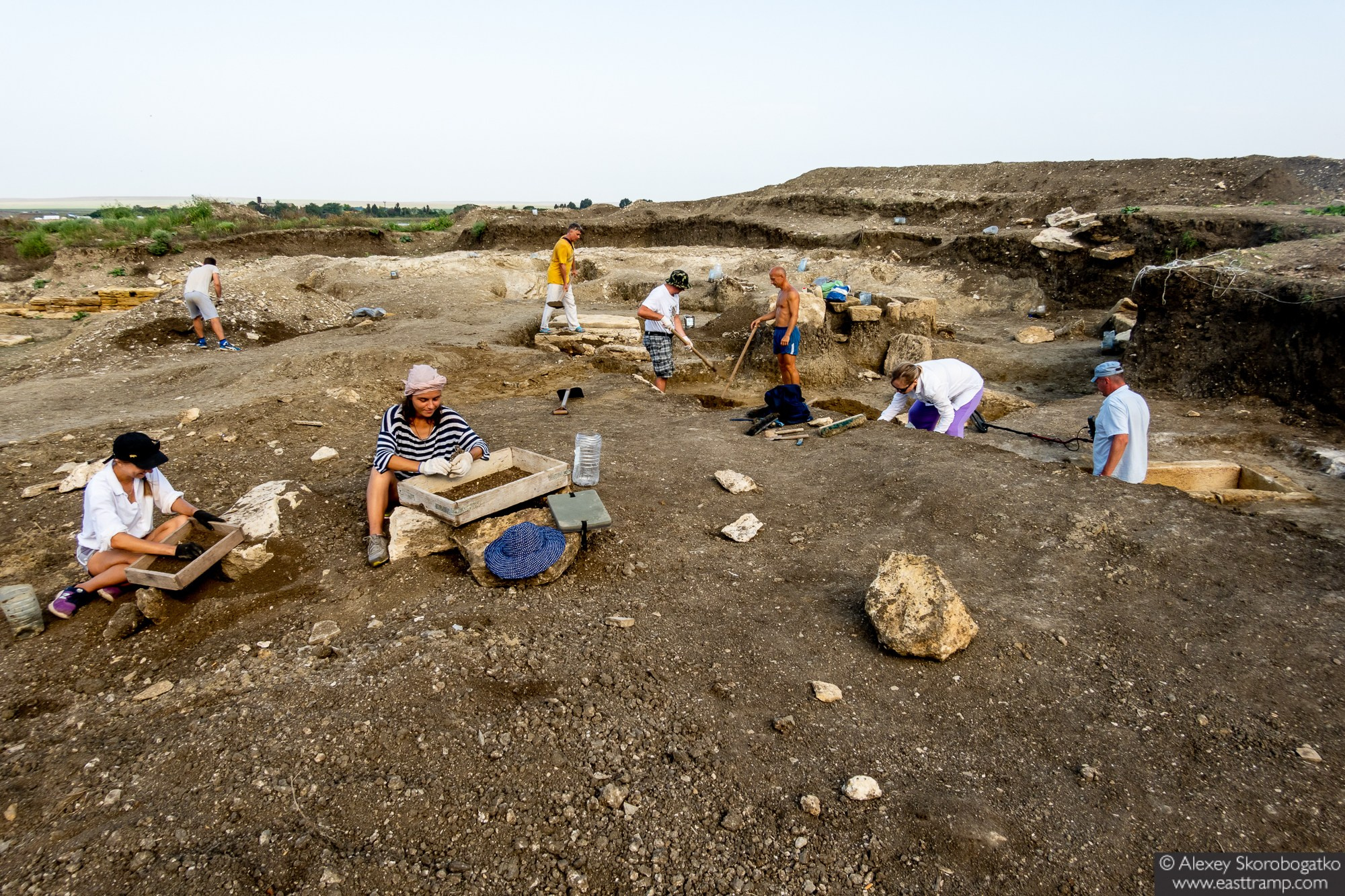 Археологические раскопки некрополя Кыз-Аул в Крыму. Фотограф Алексей Скоробогатько
