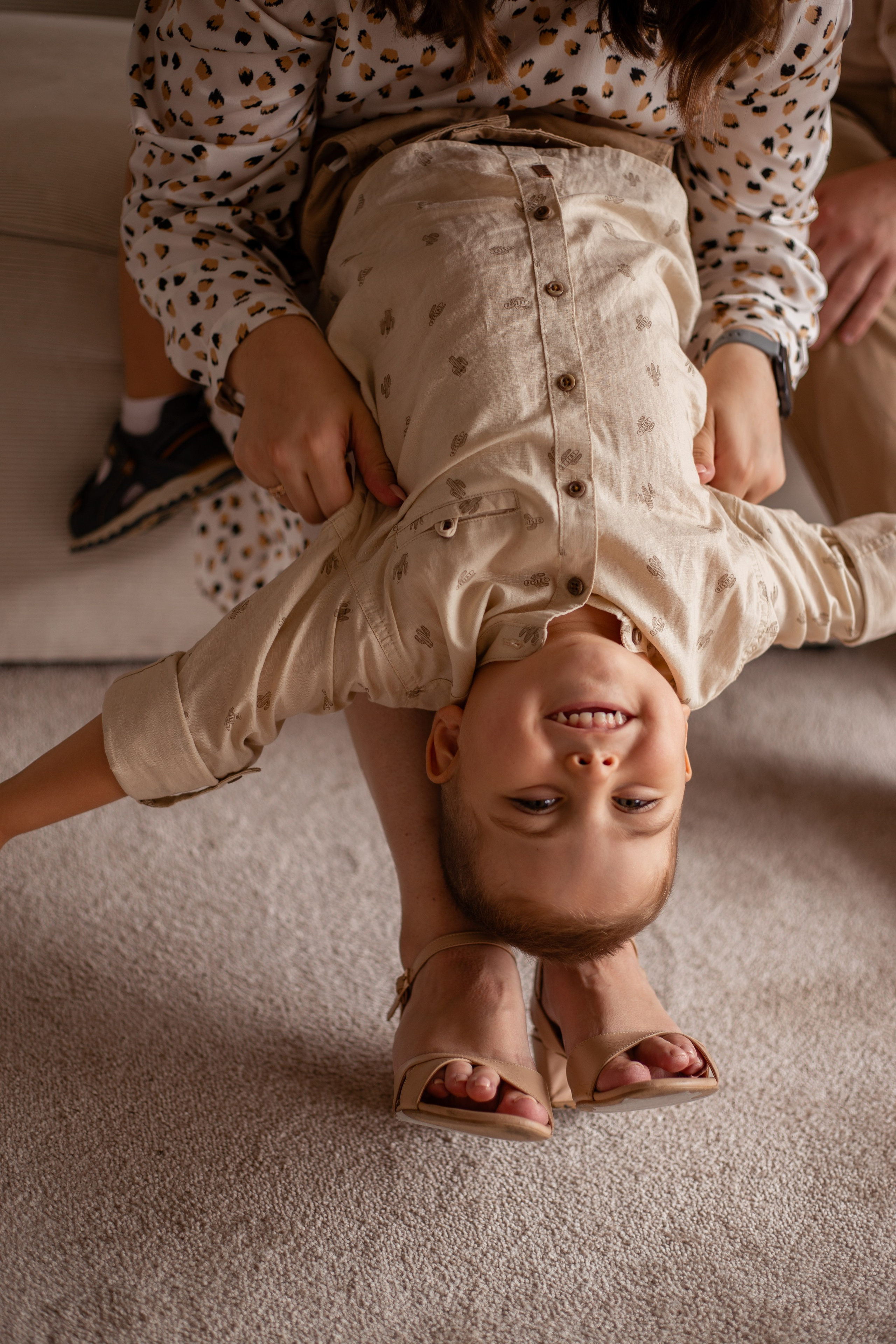 Надежда, Григорий и Ваня с семьёй