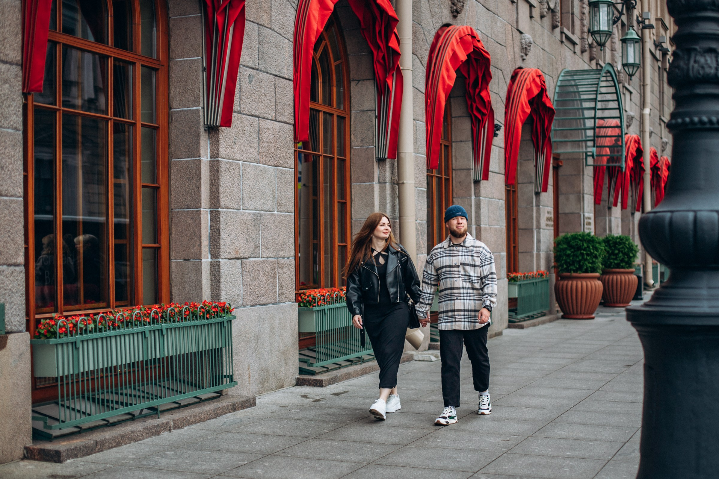Владимир и Екатерина в октябре. Фотопрогулка в Петербурге. Индивидуальный и семейный фотограф в Санкт-Петербурге