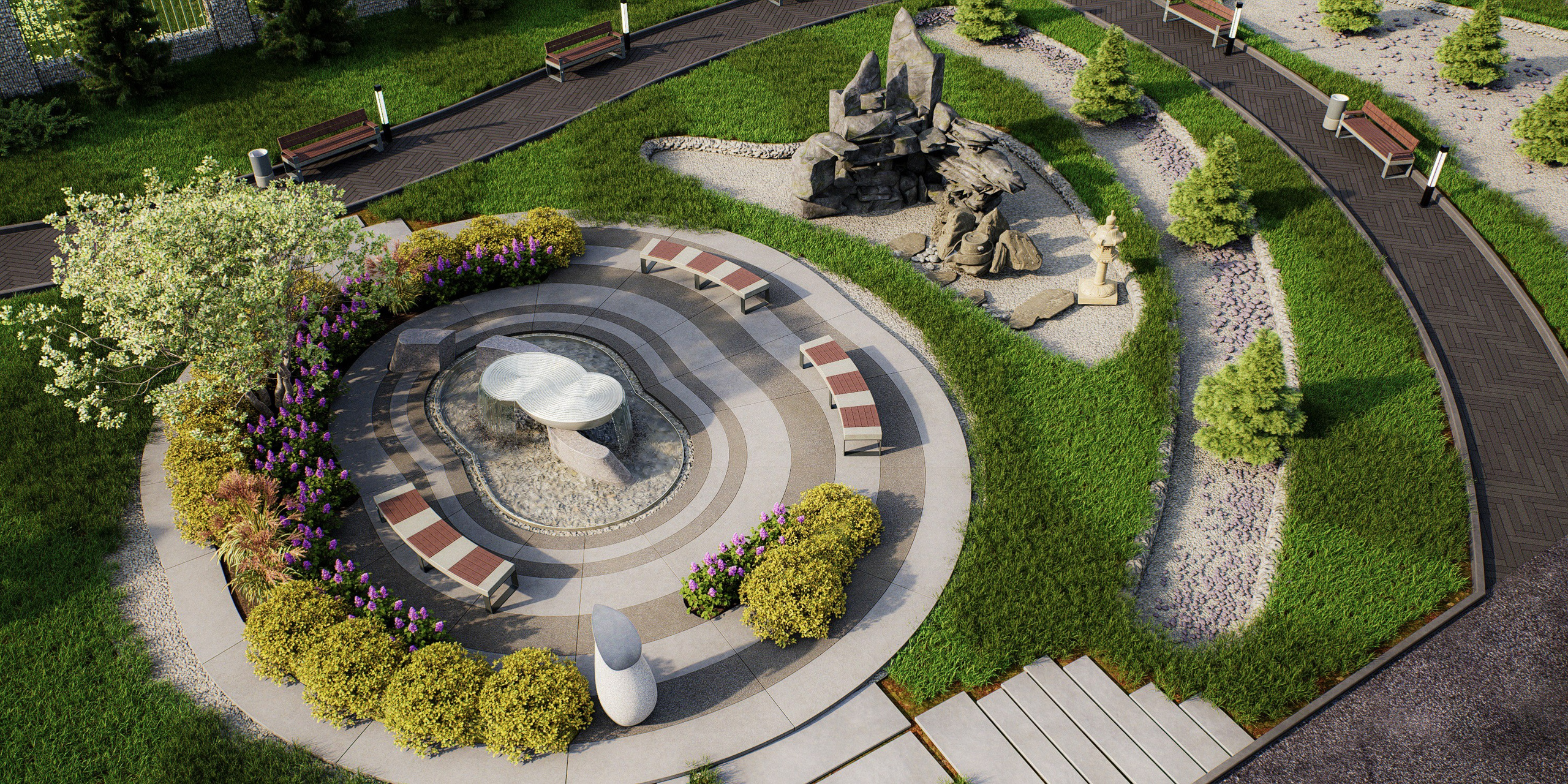 Сквер ГОК «Солнечный». Архитектурно-дизайнерское бюро ROOMS