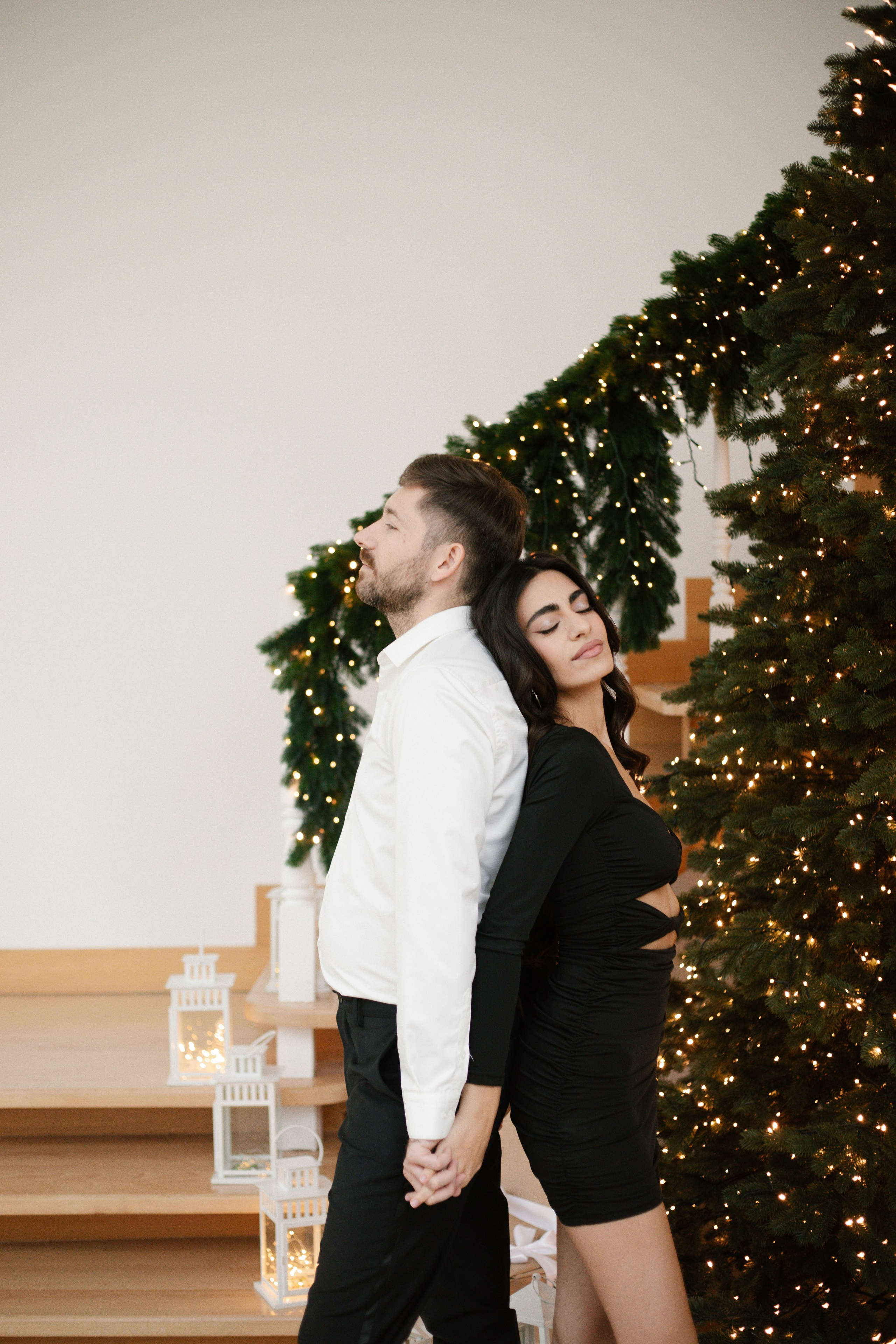 Новогодняя фотосессия для пары. Свадебный и семейный фотограф Анастасия Романова в Москве и Московской области