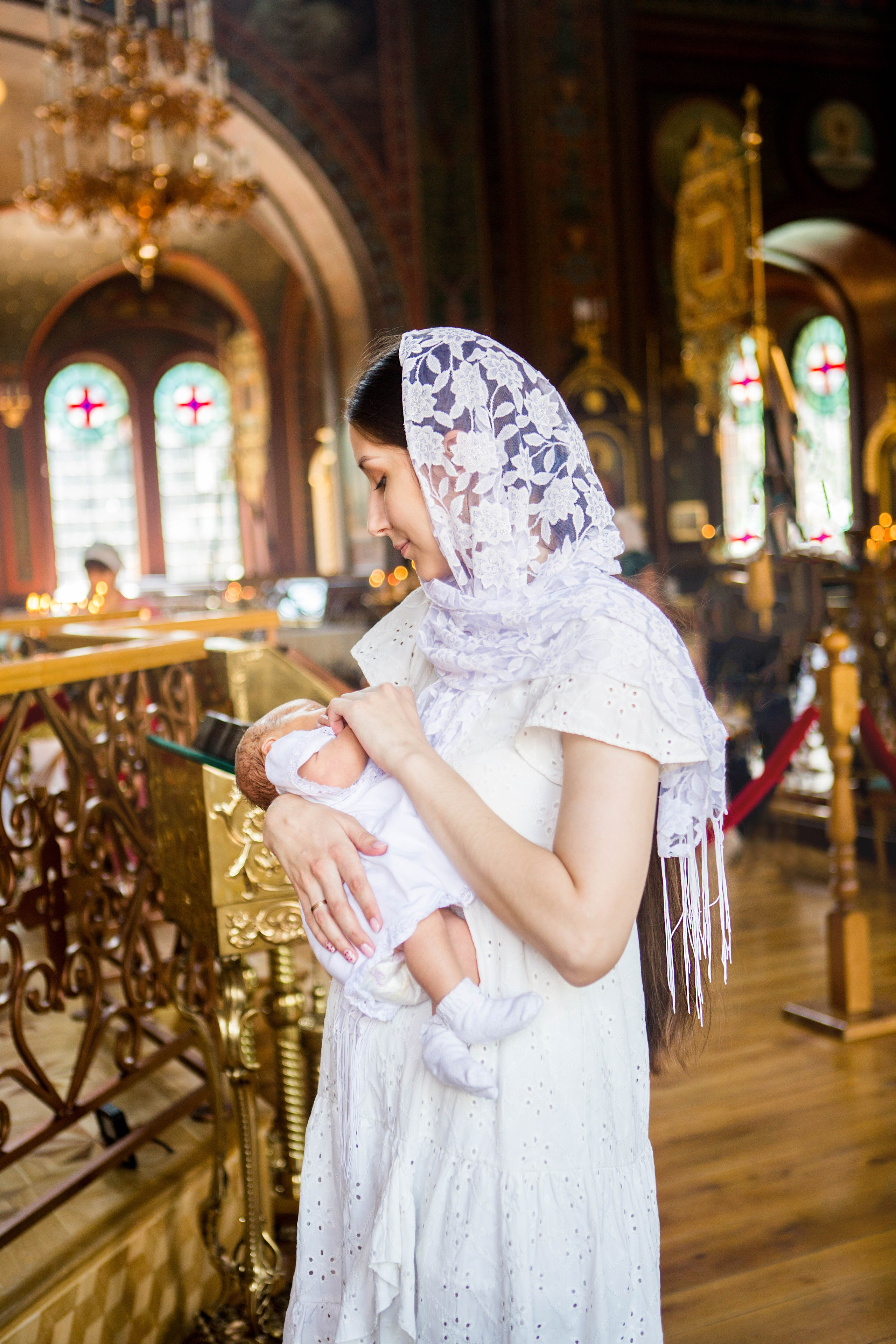 Крещение Надежды. Свято-Троицкий собор. Свадебный семейный и детский фотограф в Краснодаре Карина Федоровская