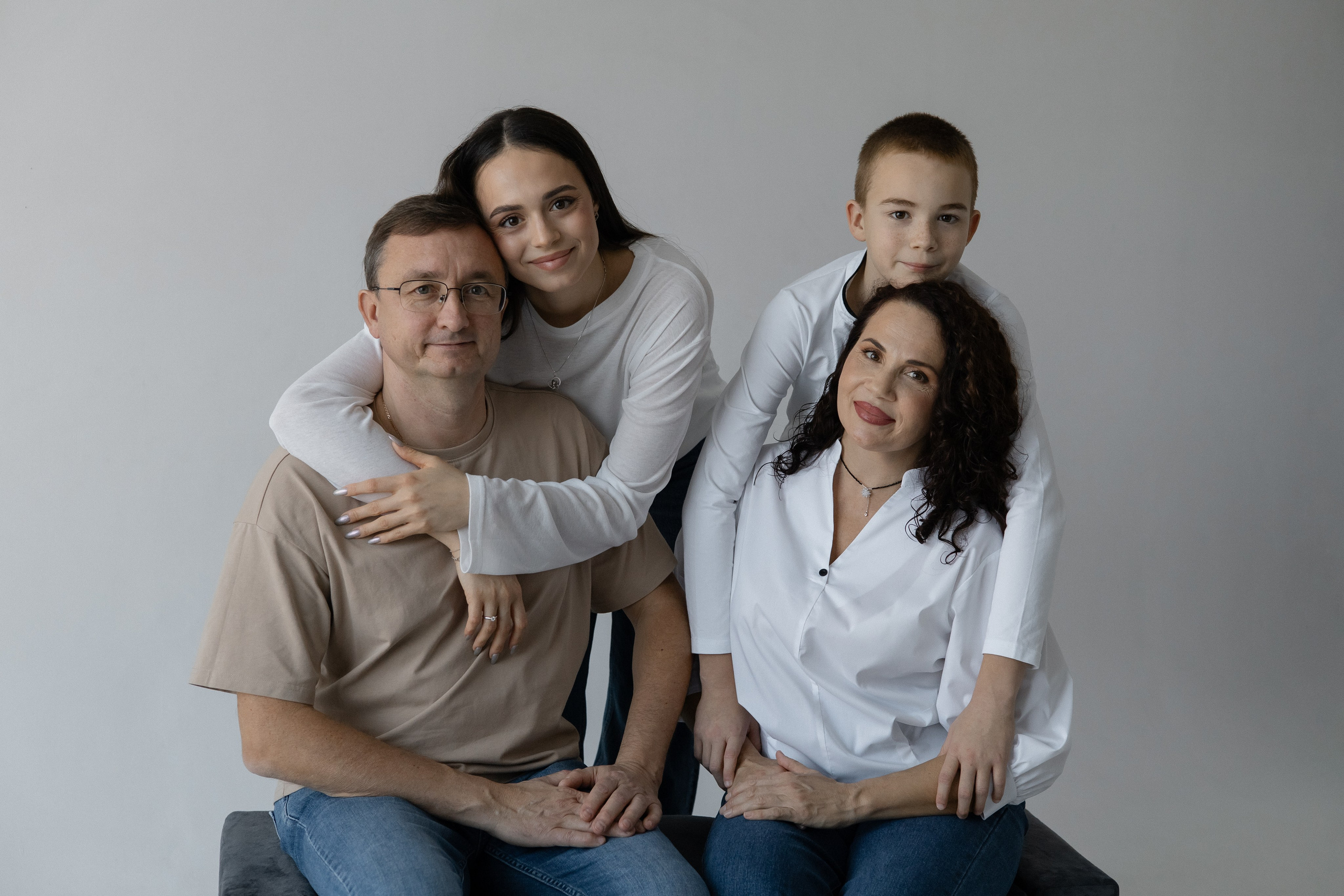 Большая семья Циклорама. Семейный и свадебный фотограф в Краснодаре Елизавета Замаева