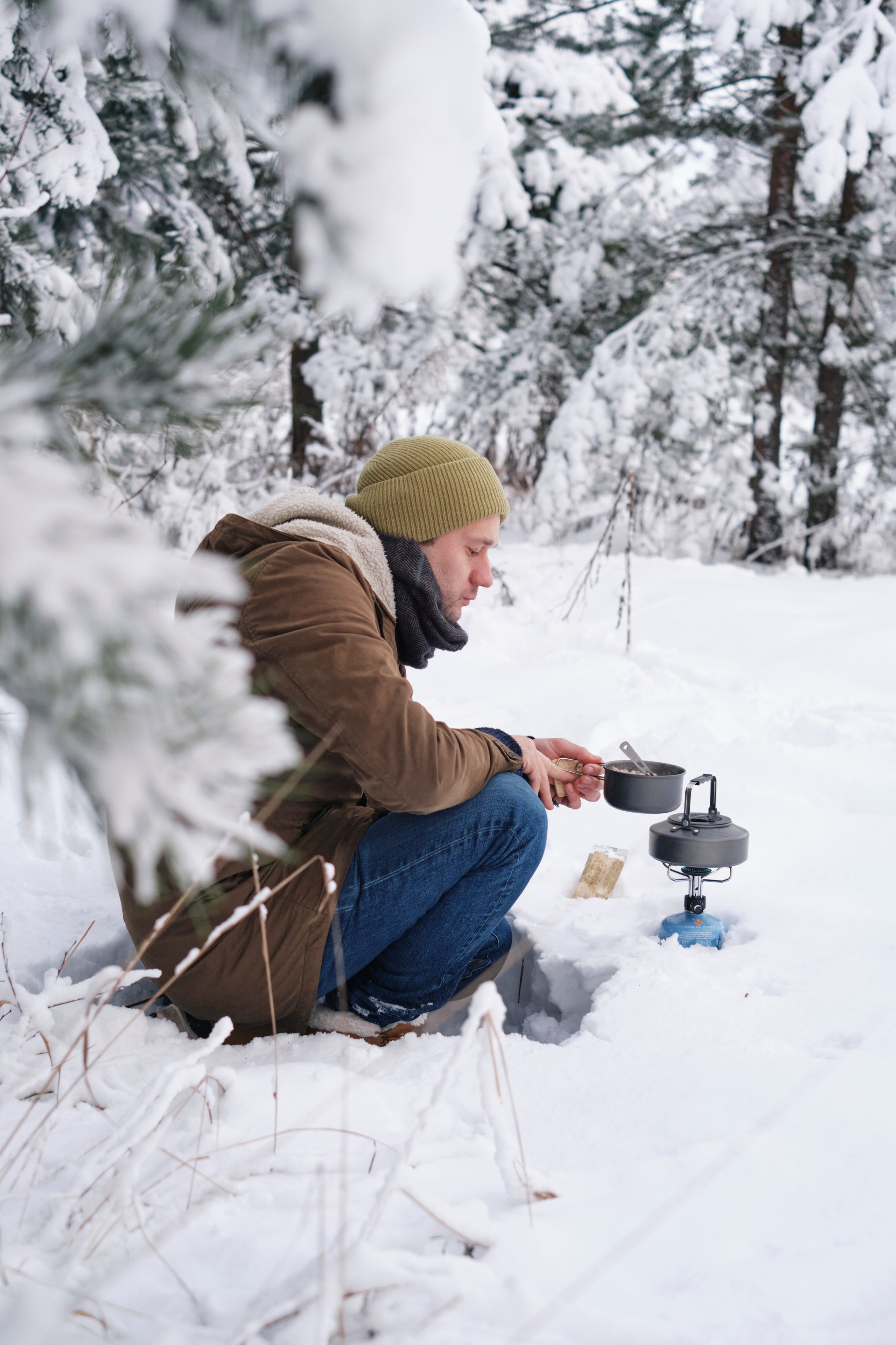 Зимняя фотосессия с вкусной едой на горелочке. Елена Павленко. Фотограф. Москва