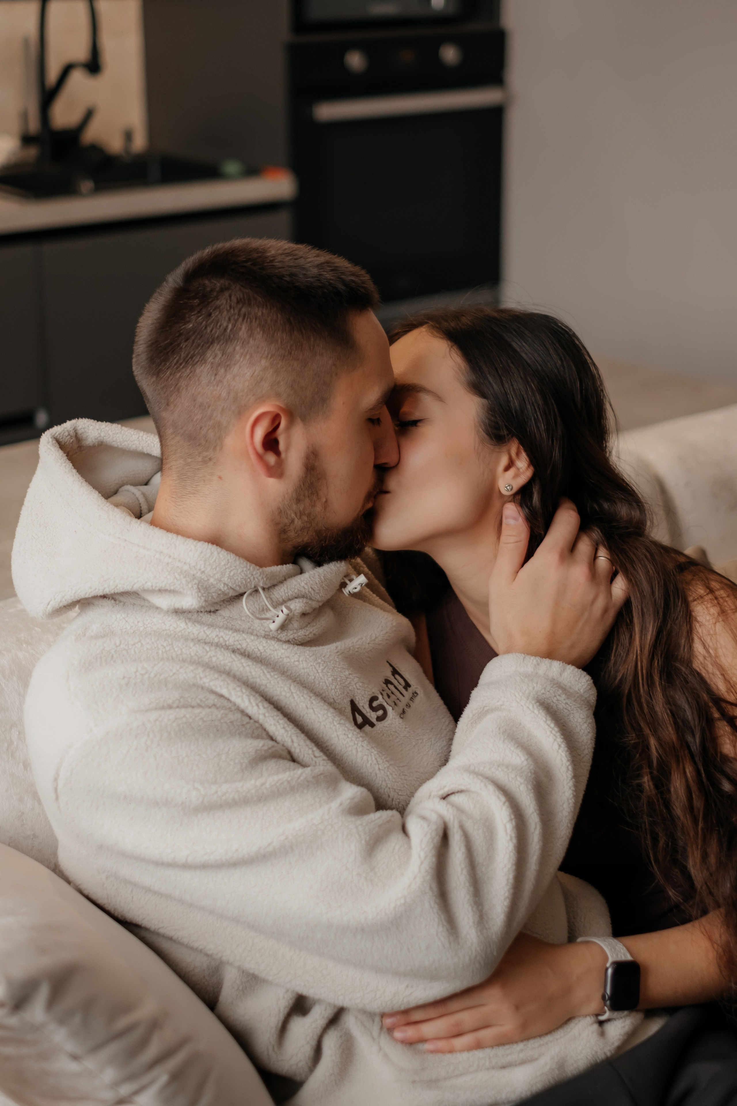 Катя, Саша и Еся | домашняя съемка. Фотограф в Новосибирске Диана Ильиных