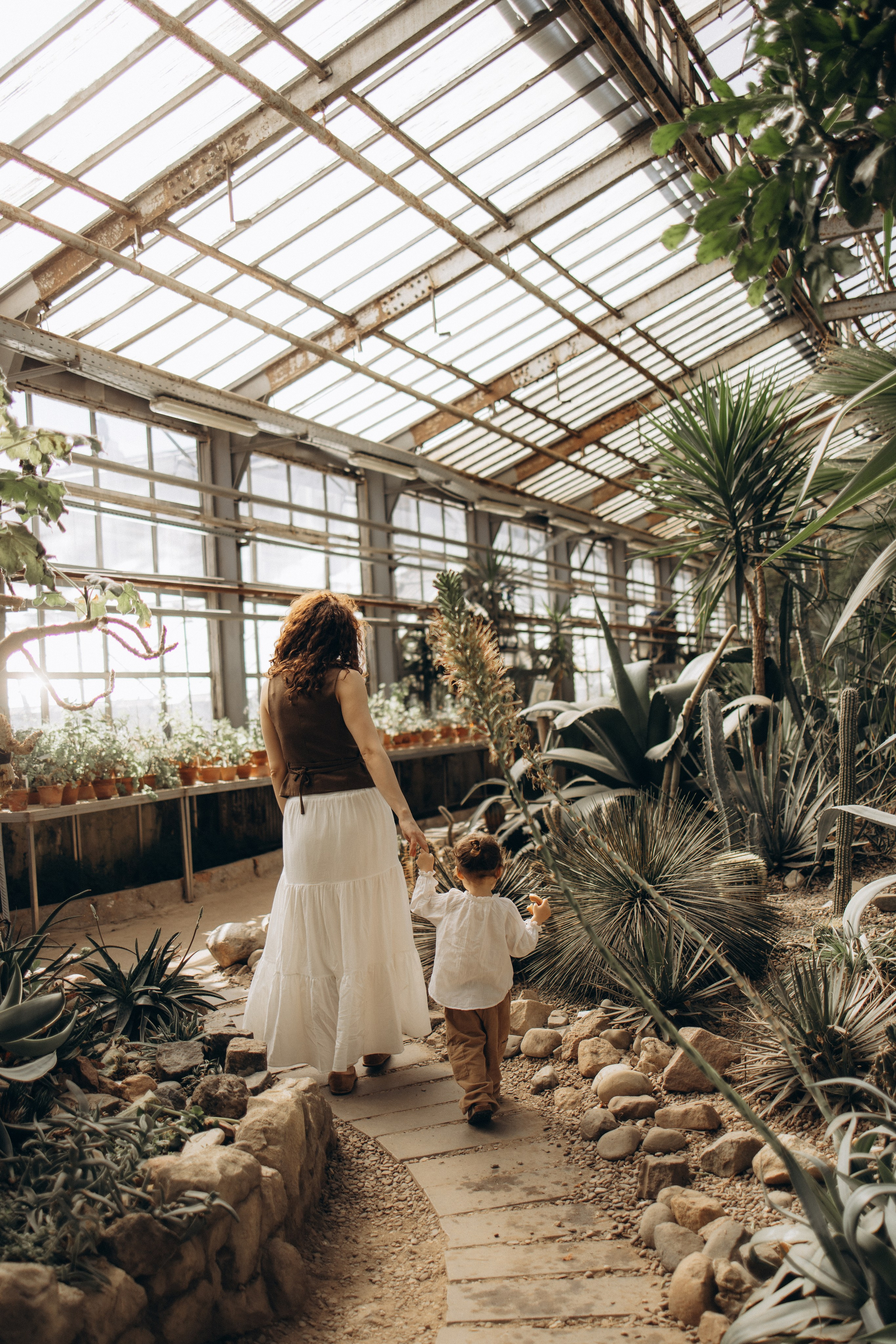 Прогулка по оранжерее. Семейный фотограф в Москве Ксения Аганина