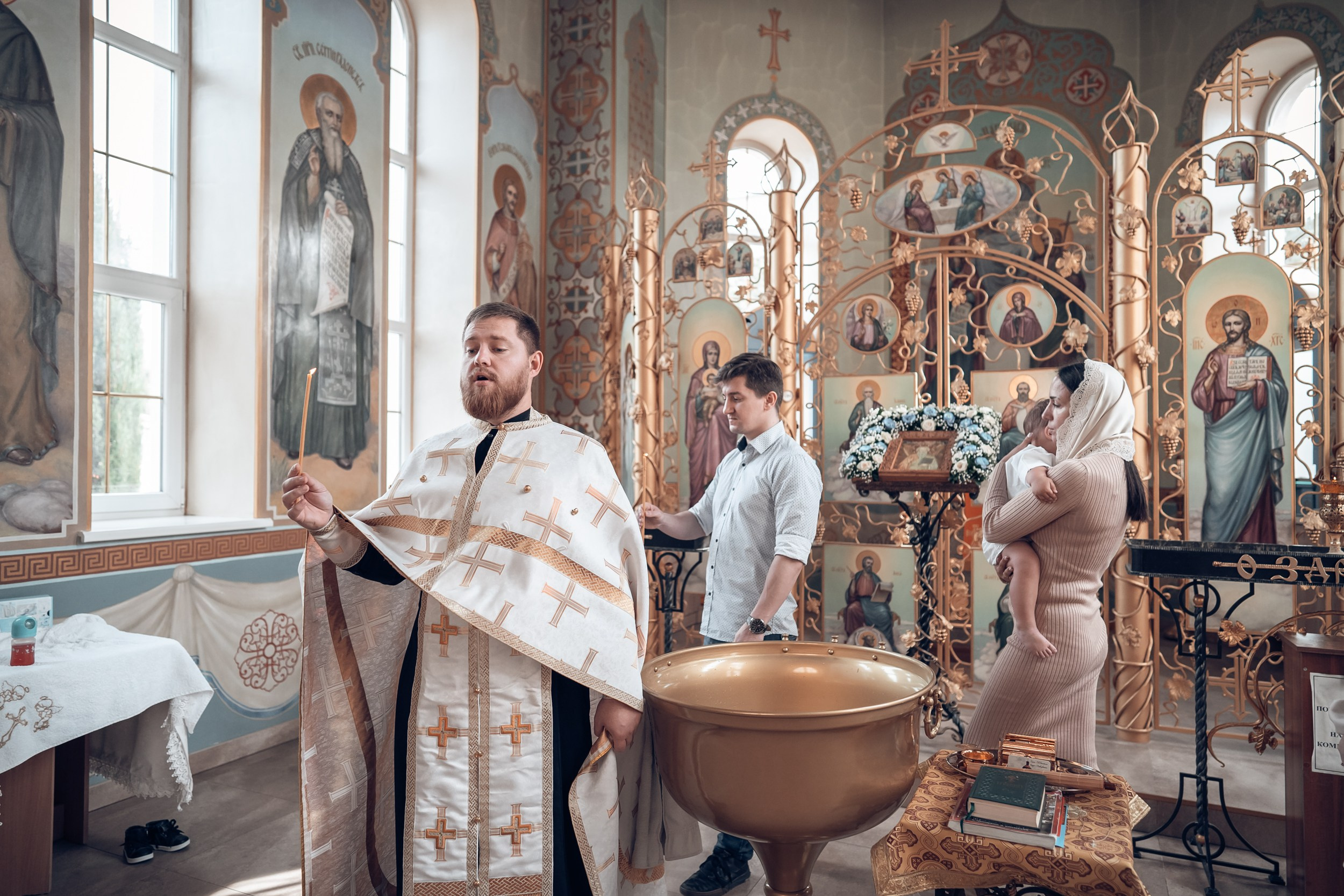 Крещение в храме ап.Андрея Первозванного г. Севастополь. Церковный фотограф Севастополь