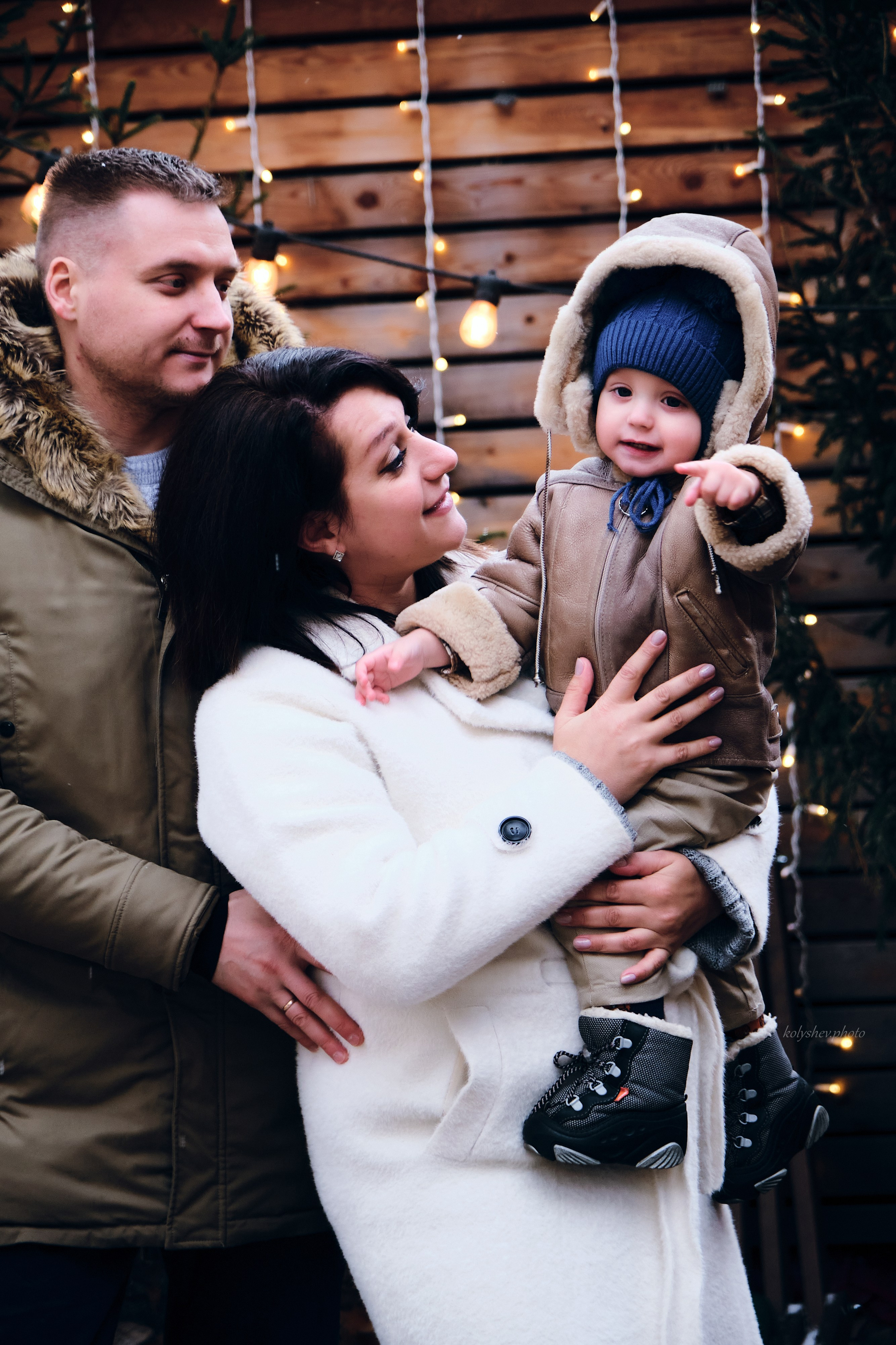 новогодняя семейная фотосессия в Жуковском