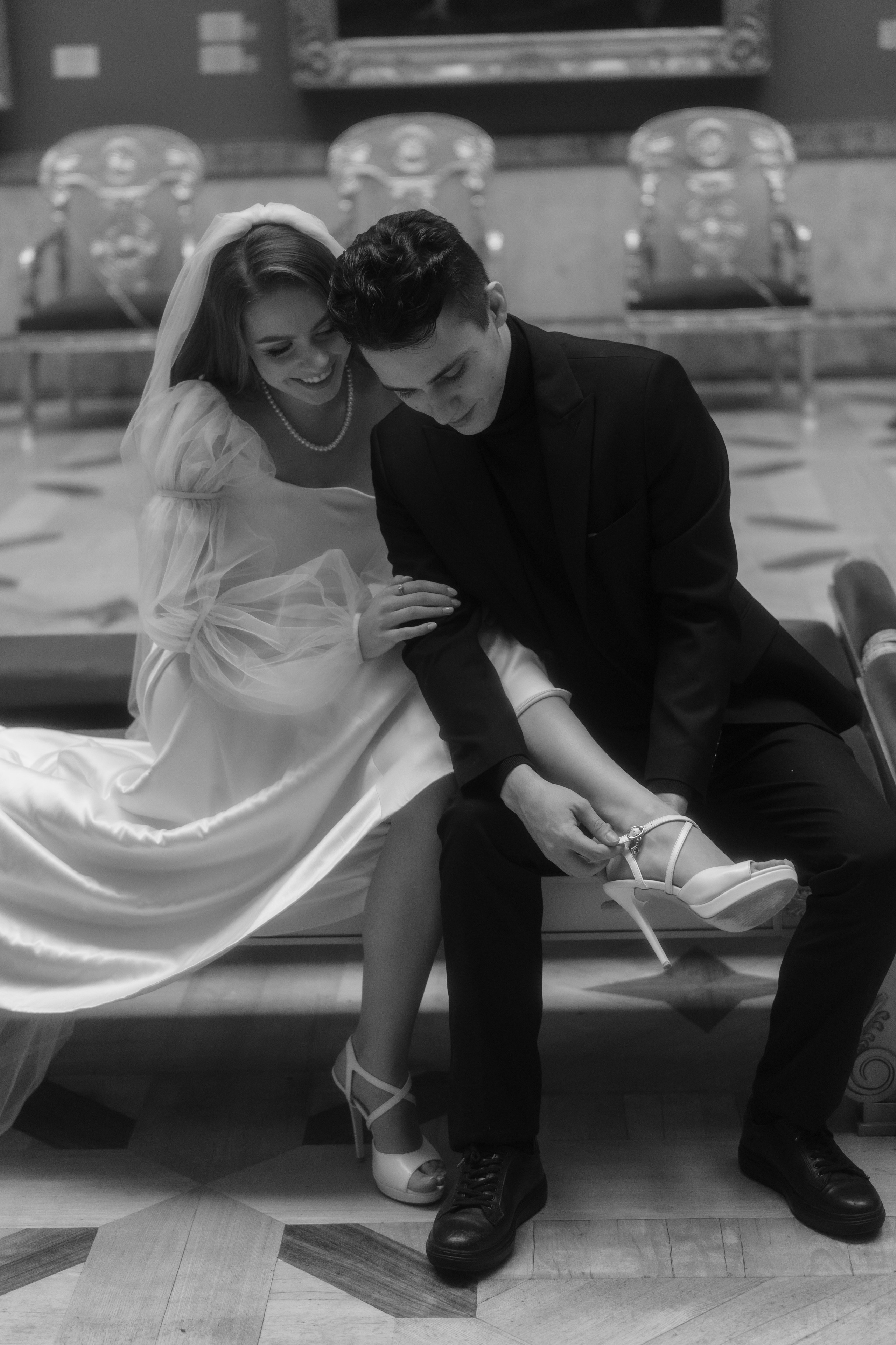 Фотосессия в Эрмитаже упрекрасно передаст Ваш стиль свадьбы!