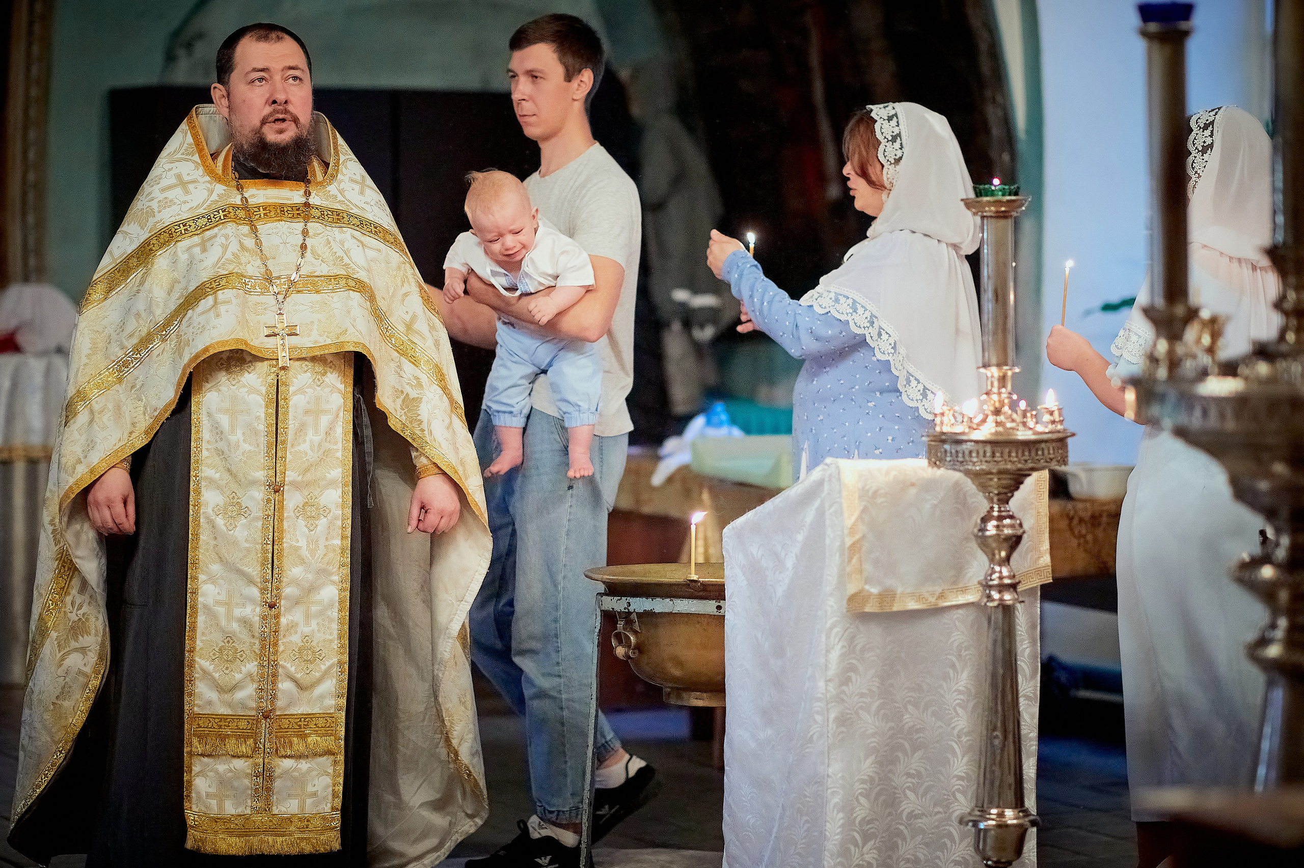 Крещение Егорушки. Семейный и детский фотограф в Ярославле Юлия Галашина
