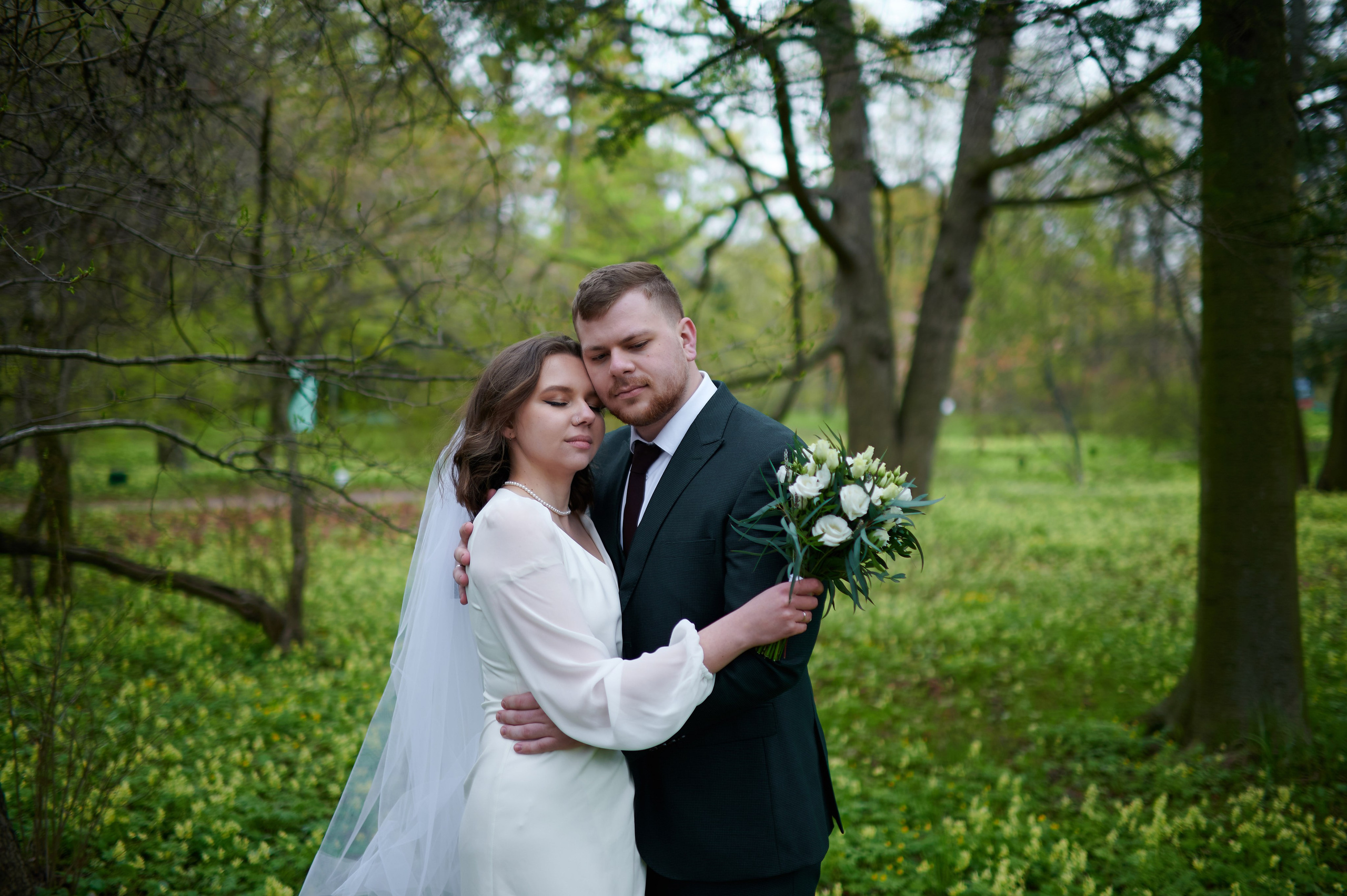 Ксения и Егор (фотосессия в ЗАГСе Петроградского района, Ботаническом саду с сакурой). Портретный, семейный и свадебный фотограф в Санкт-Петербурге и в Пушкине Ширяев Денис