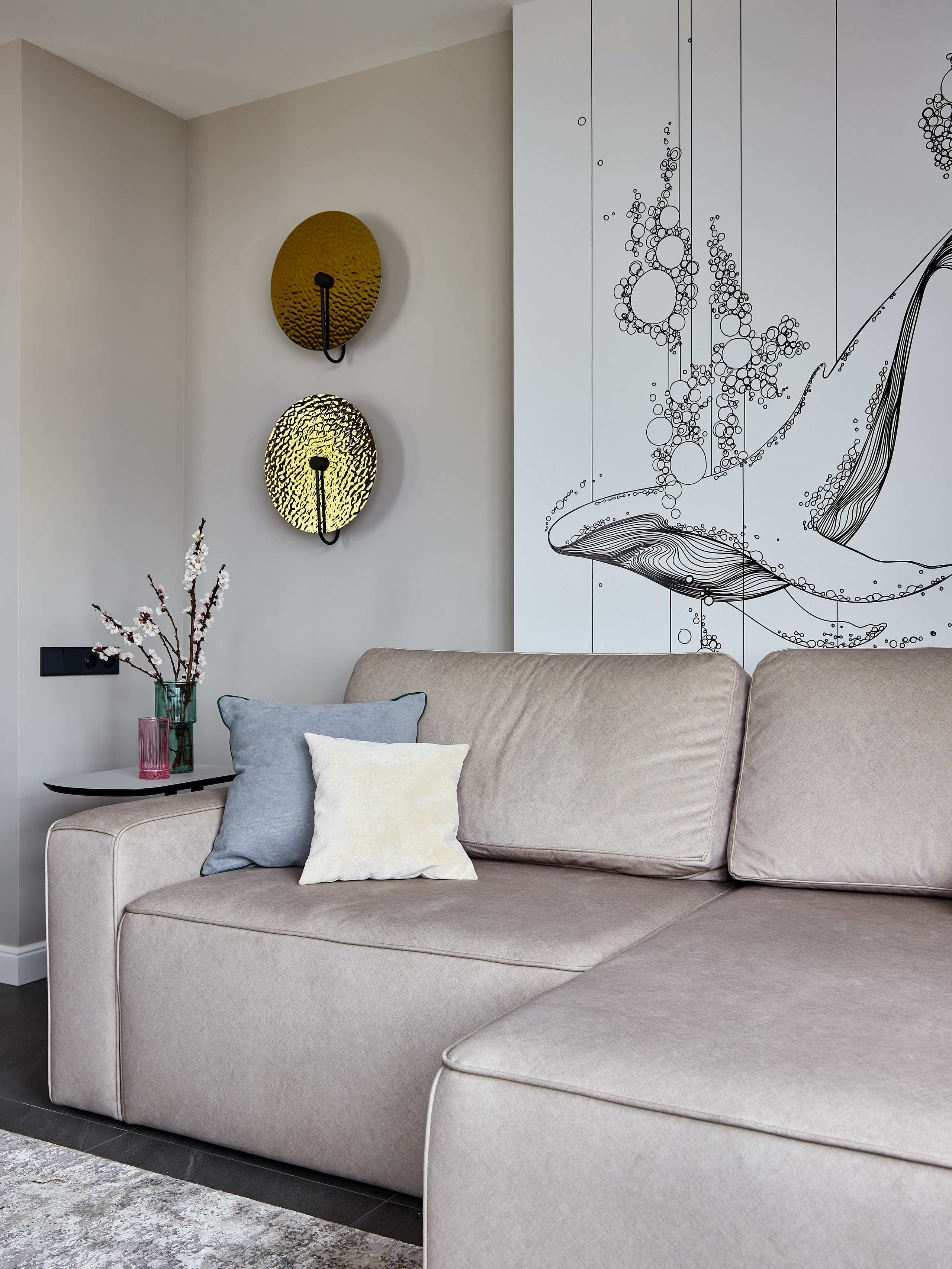 Реализованный проект дизайнера Елены Луговской. Интерьерный фотограф Краснодар. Галина Ладыгина