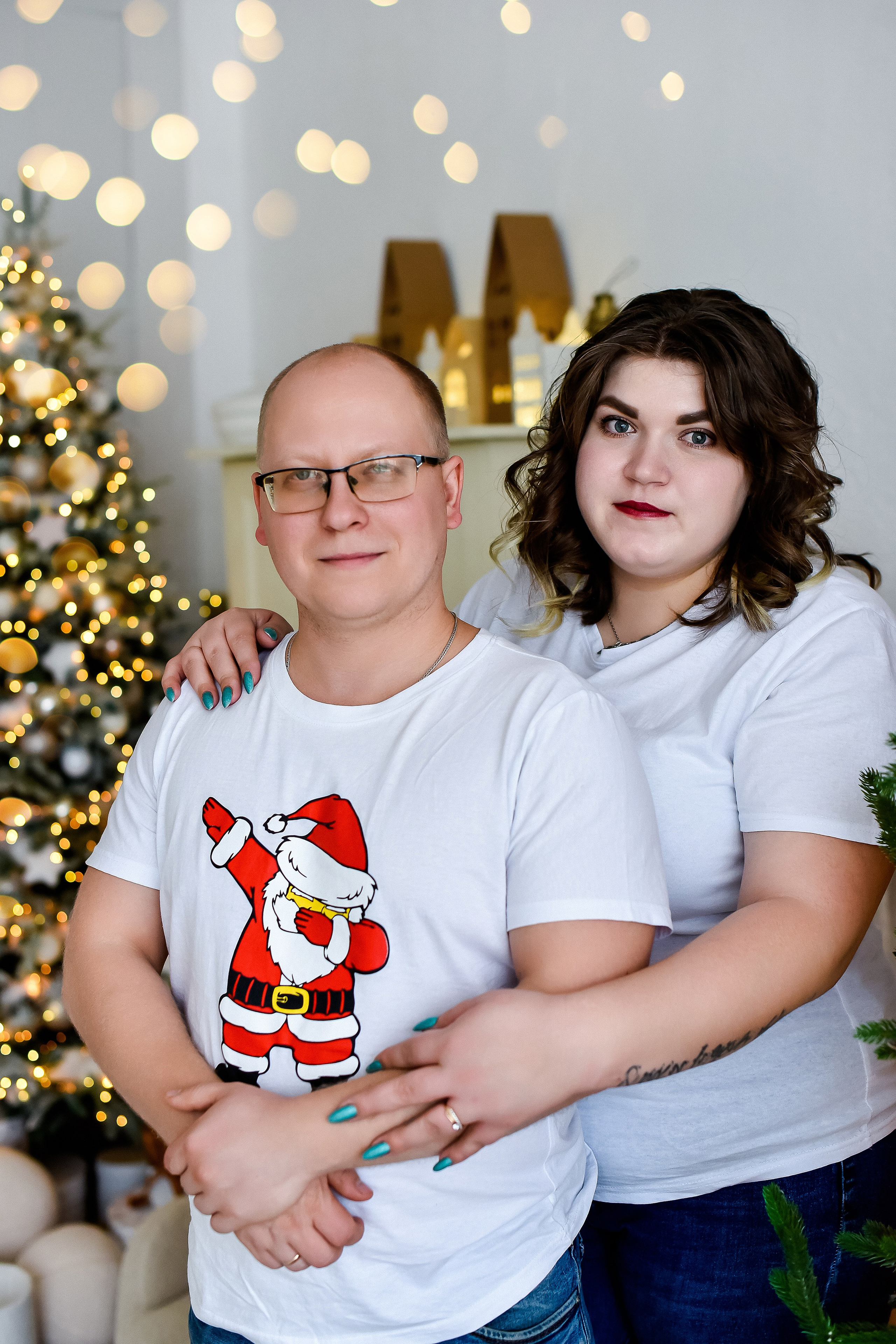 Новогодняя фотосессия для семьи Натальи И Дениса с сыновьями