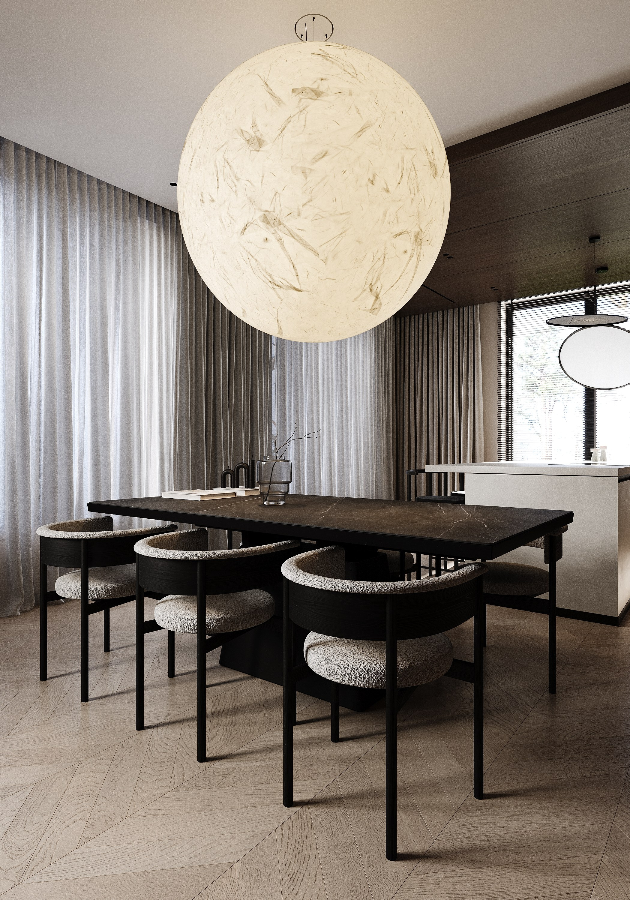 Частный дом 160 м². Визуализации интерьера