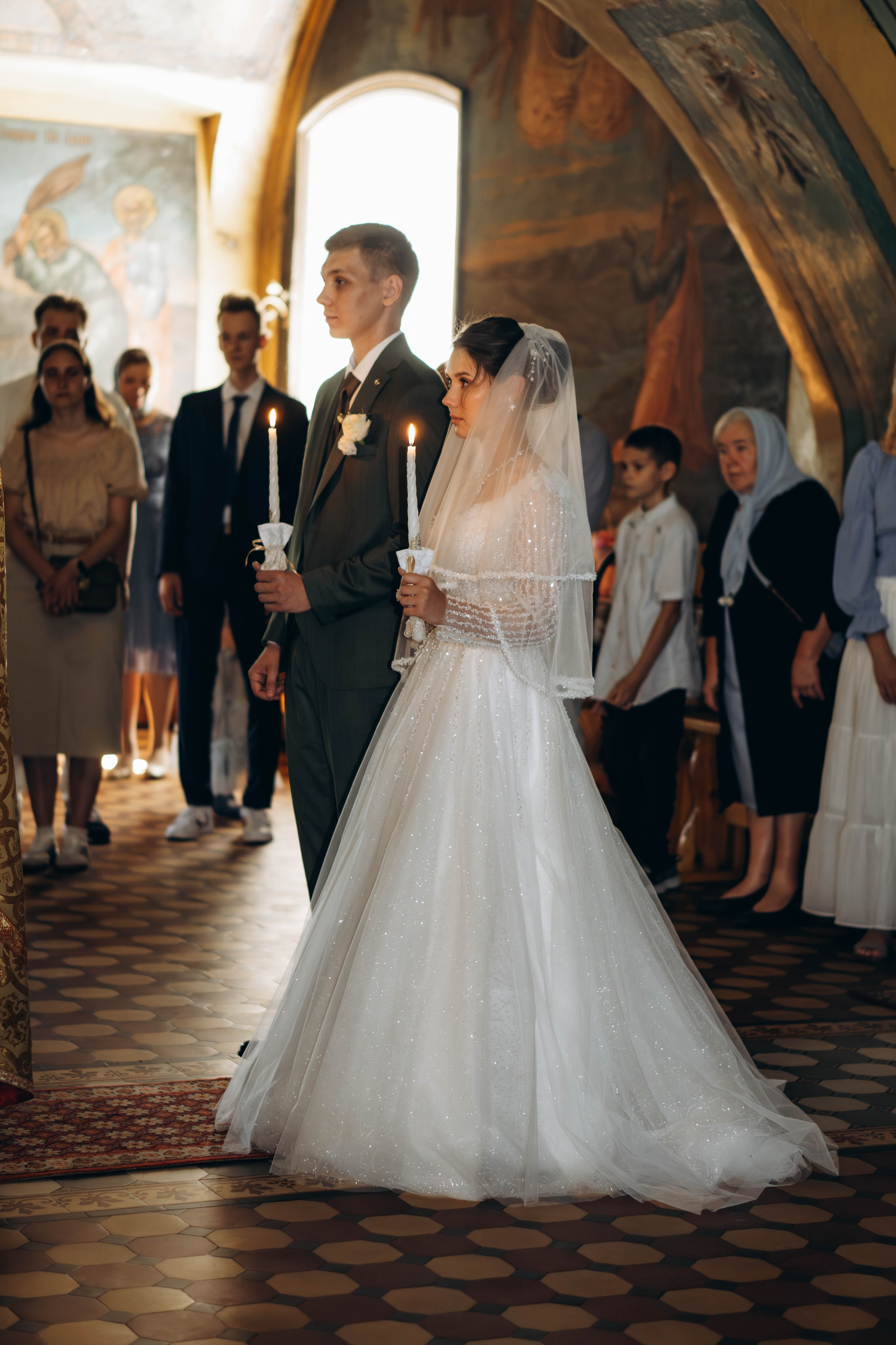 Венчание Поликарпа и Антонины Церковь Рождества Христова. Фотограф Москва Валерия Веденина