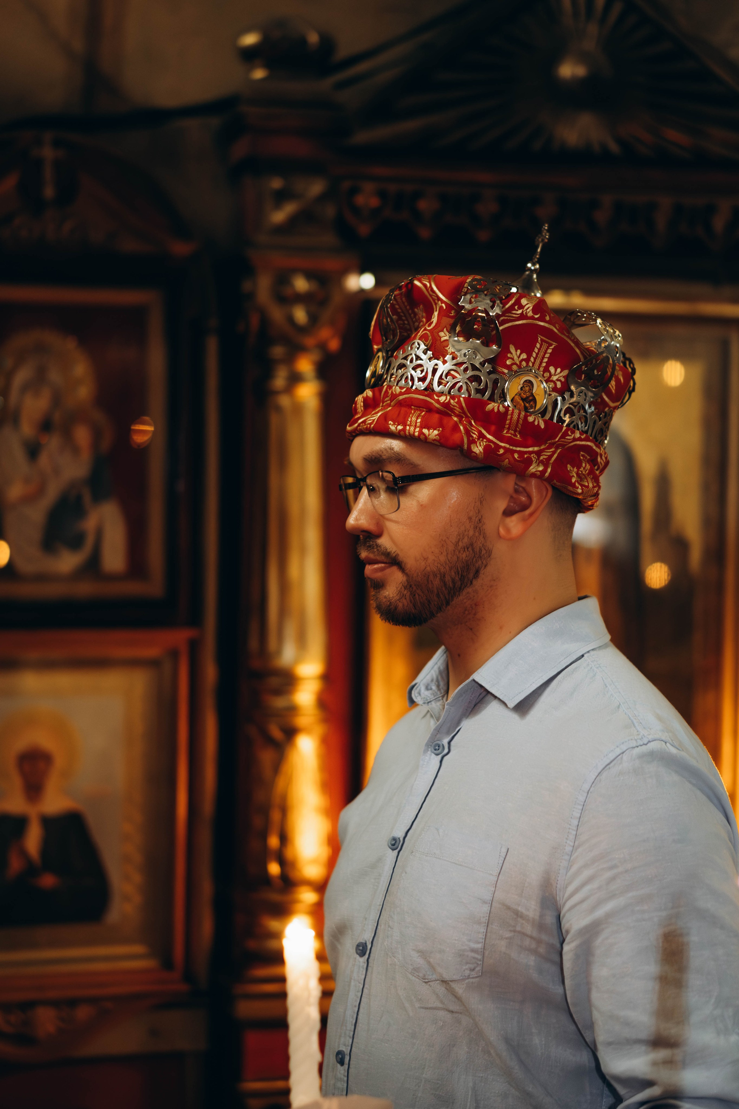 Венчание Алексея и Яны Церковь Рождества Христова. Фотограф Москва Валерия Веденина