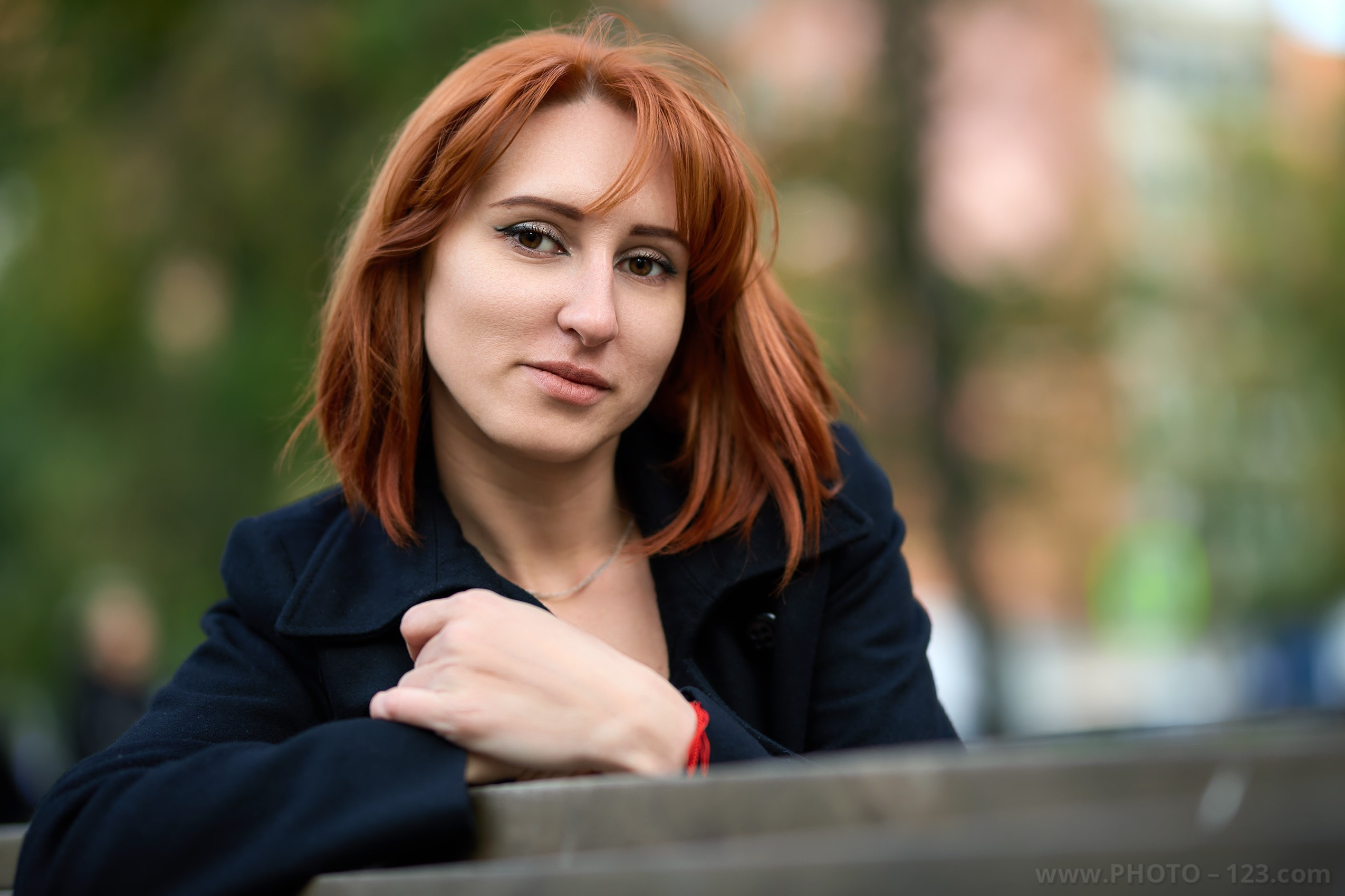 Stylish Redhead Woman in Urban Autumn, Nizhny Novgorod. Photographer, Retoucher & Graphic Designer @photo123pro