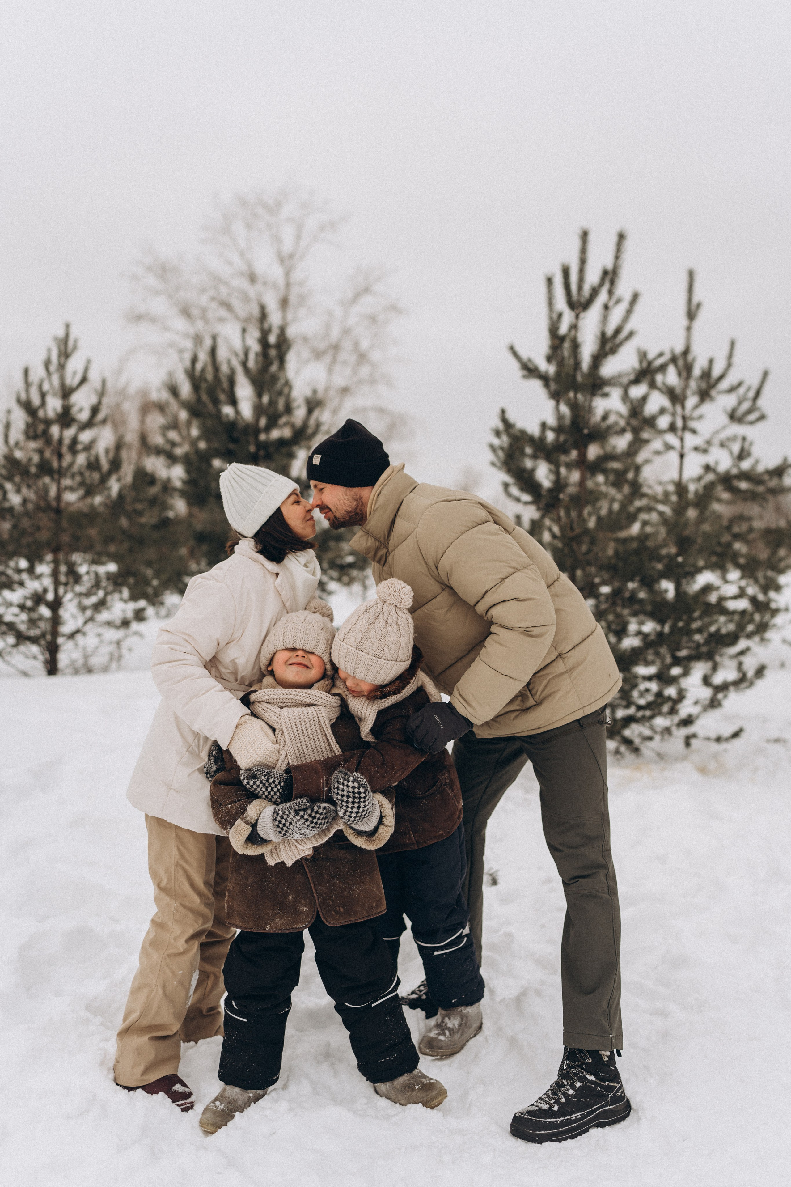 Зимняя семейная фотосессия. Детский, семейный и ньюборн фотограф в Москве Юлия Шуарт