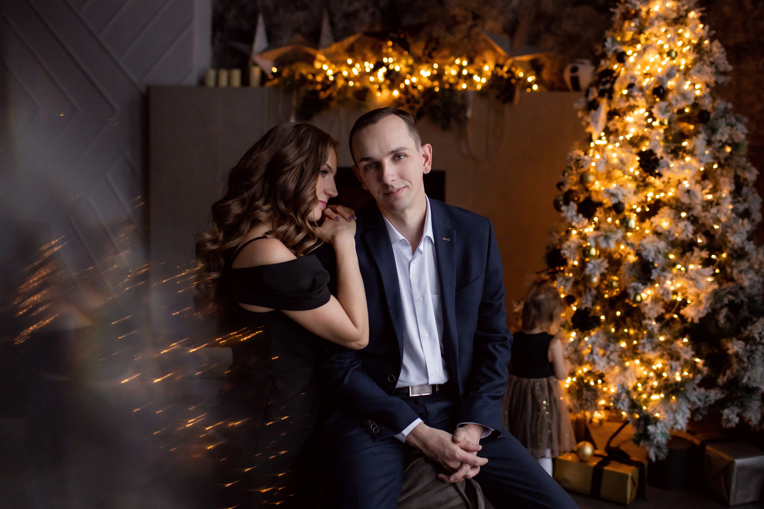 Новогодняя фотосессия для Юлии и Игоря. Семейный фотограф в Москве