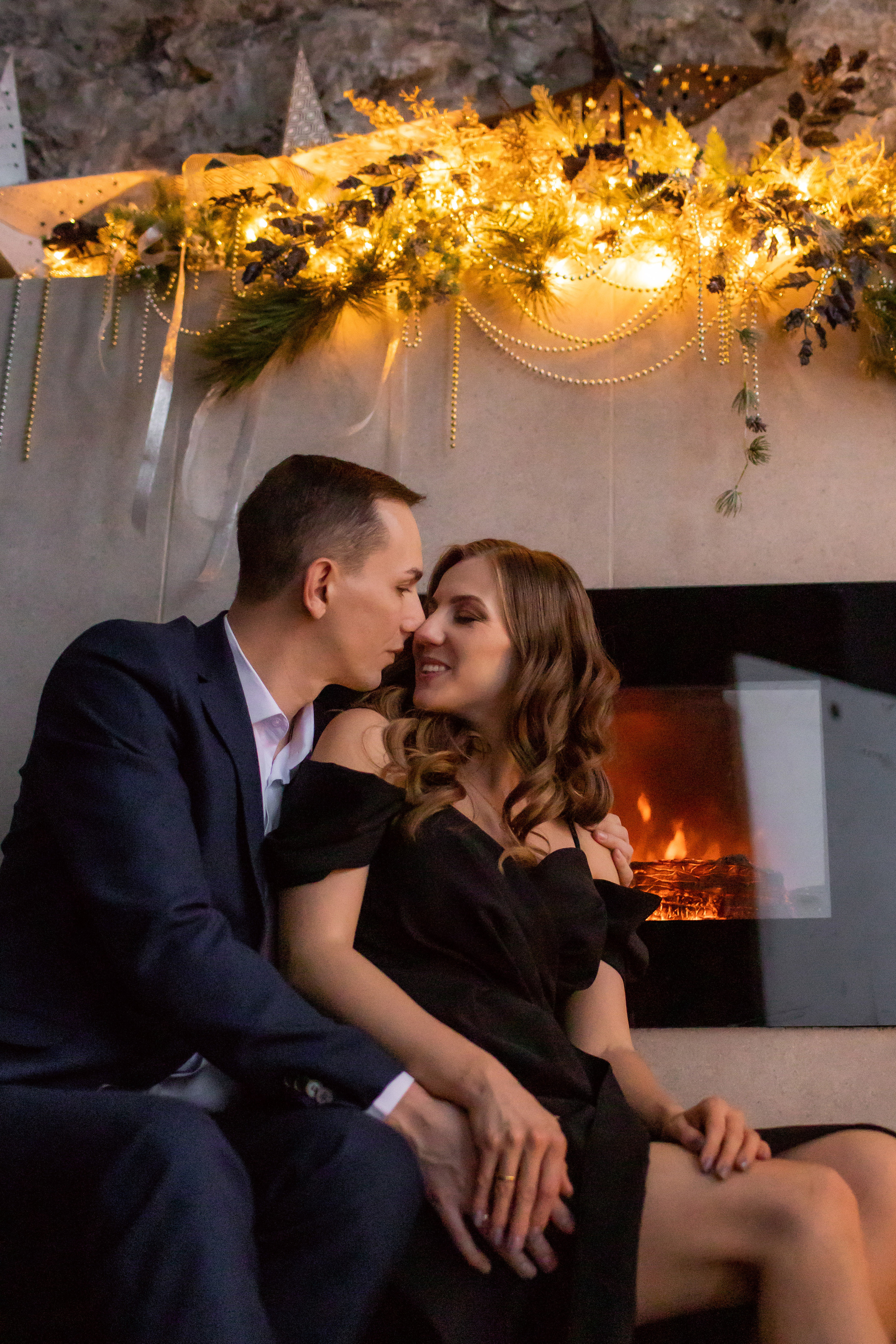 Новогодняя фотосессия для Юлии и Игоря. Семейный фотограф в Москве