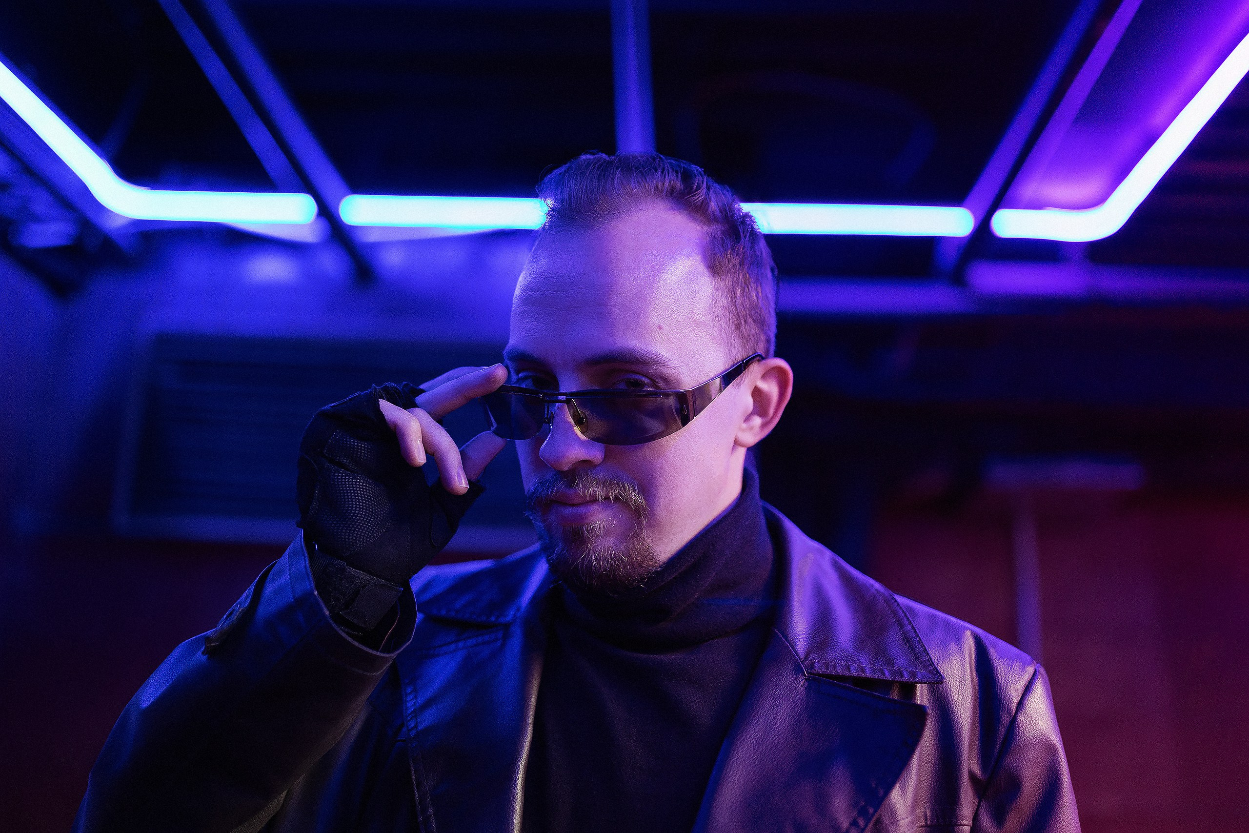 Илья, киберпанк. Фотограф Никита Локтионов Москва