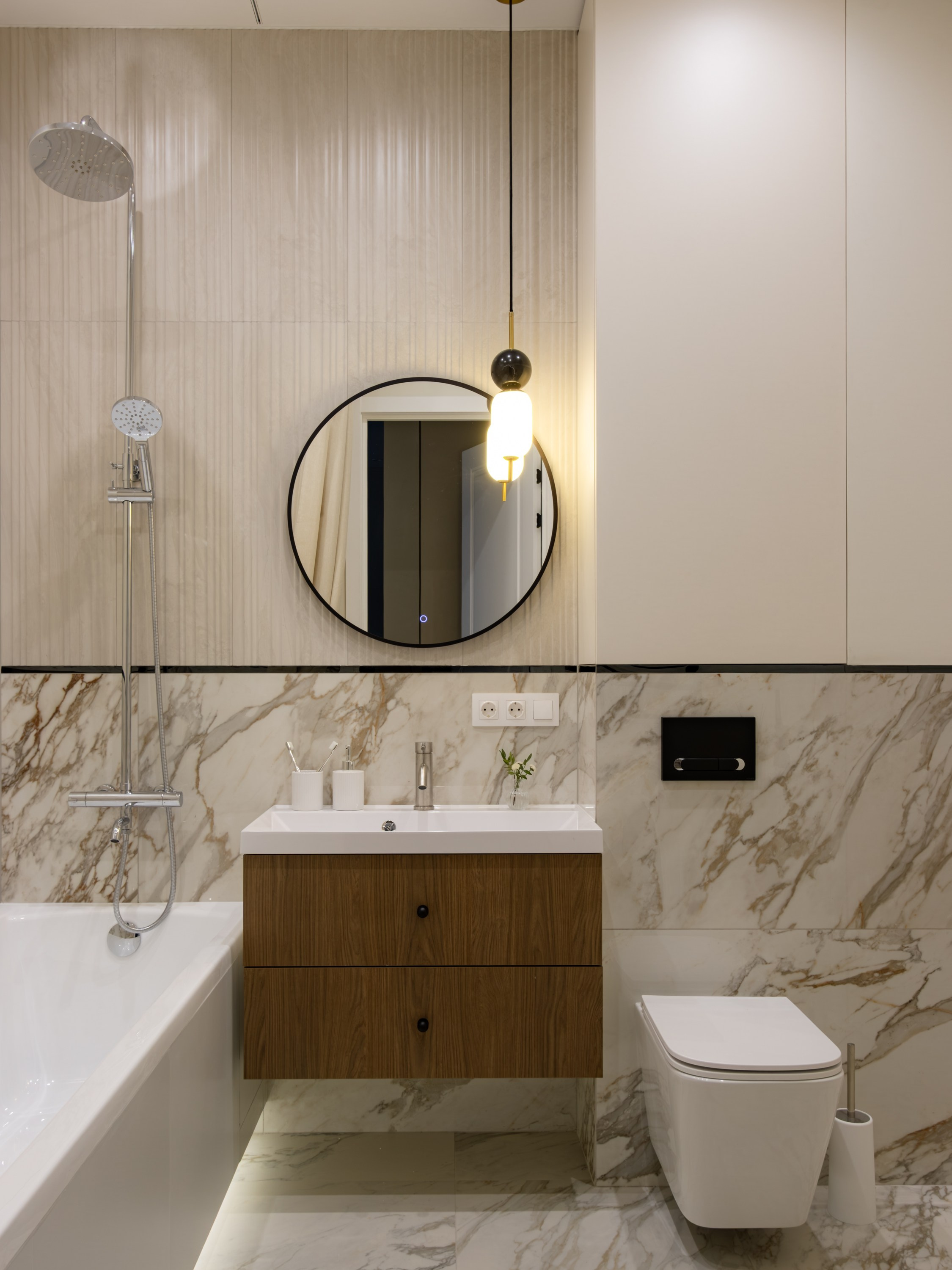 Проект квартиры под аренду дизайнера Екатерины Шейн, 2026. Интерьерный фотограф в Санкт-Петербурге