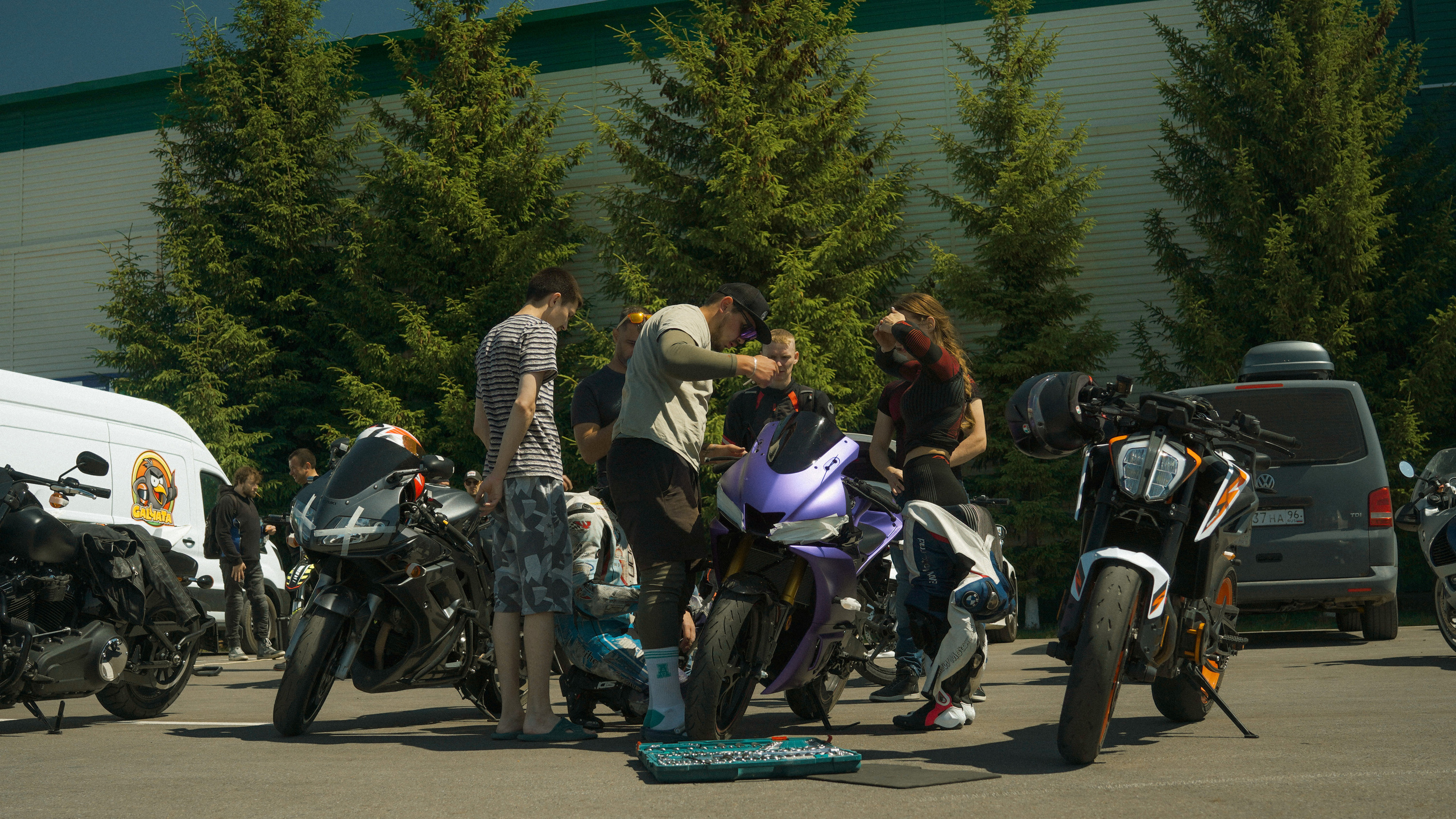 Тренировка мотоклуба. Видеомейкер, видеооператор из Казани Ильнур Еналиев