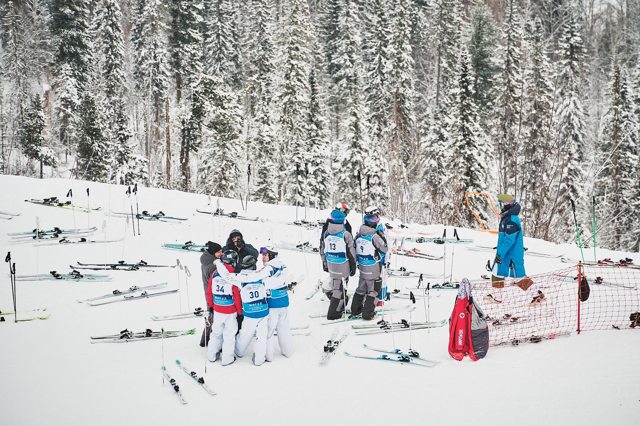 Фотосъемка соревнований по лыжному фристайлу