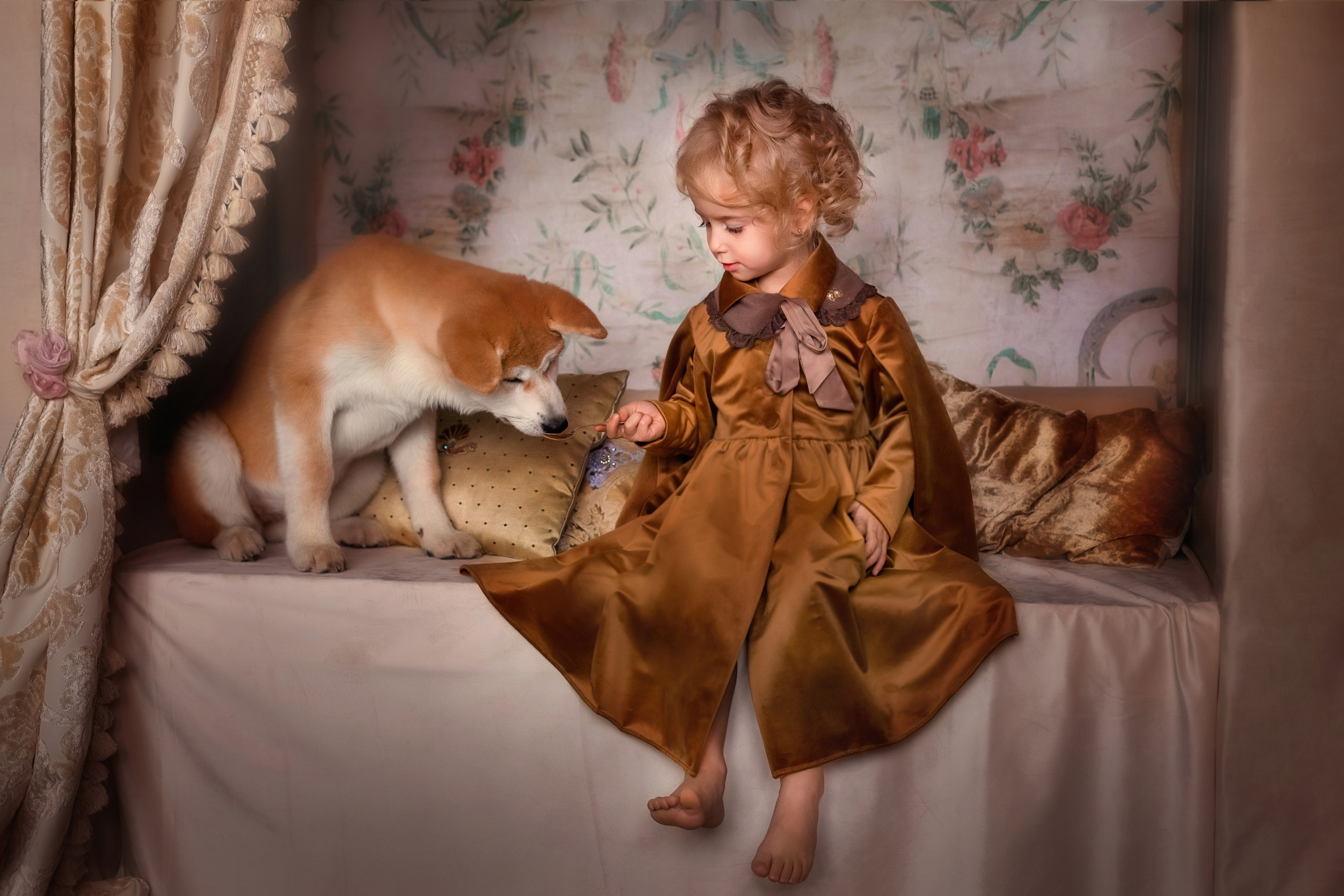 Завтрак с лучшим другом. Семейный и детский фотограф в Екатеринбурге Оксана Пипкина