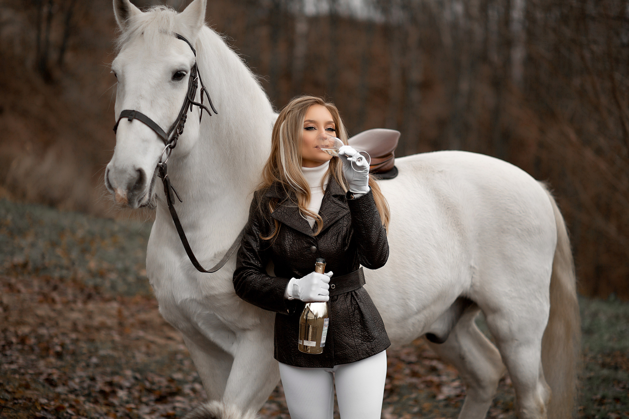 Галина и Воробей. Фотосессия с лошадьми в Нижнем Новгороде
