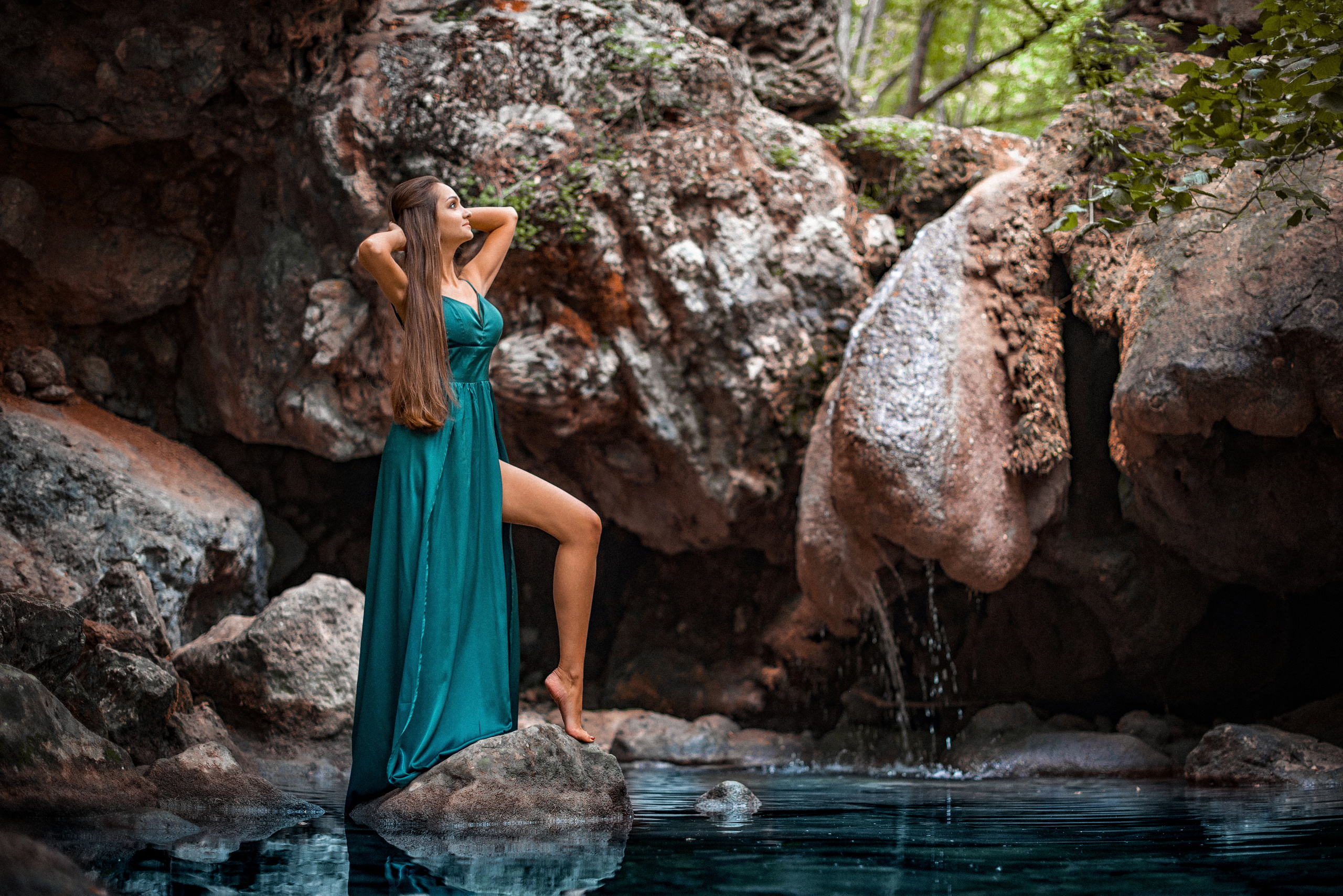 Фотосессия на водопадах. Свадебный и семейный фотограф и видеограф, Крым, Москва, Санкт -Петербург