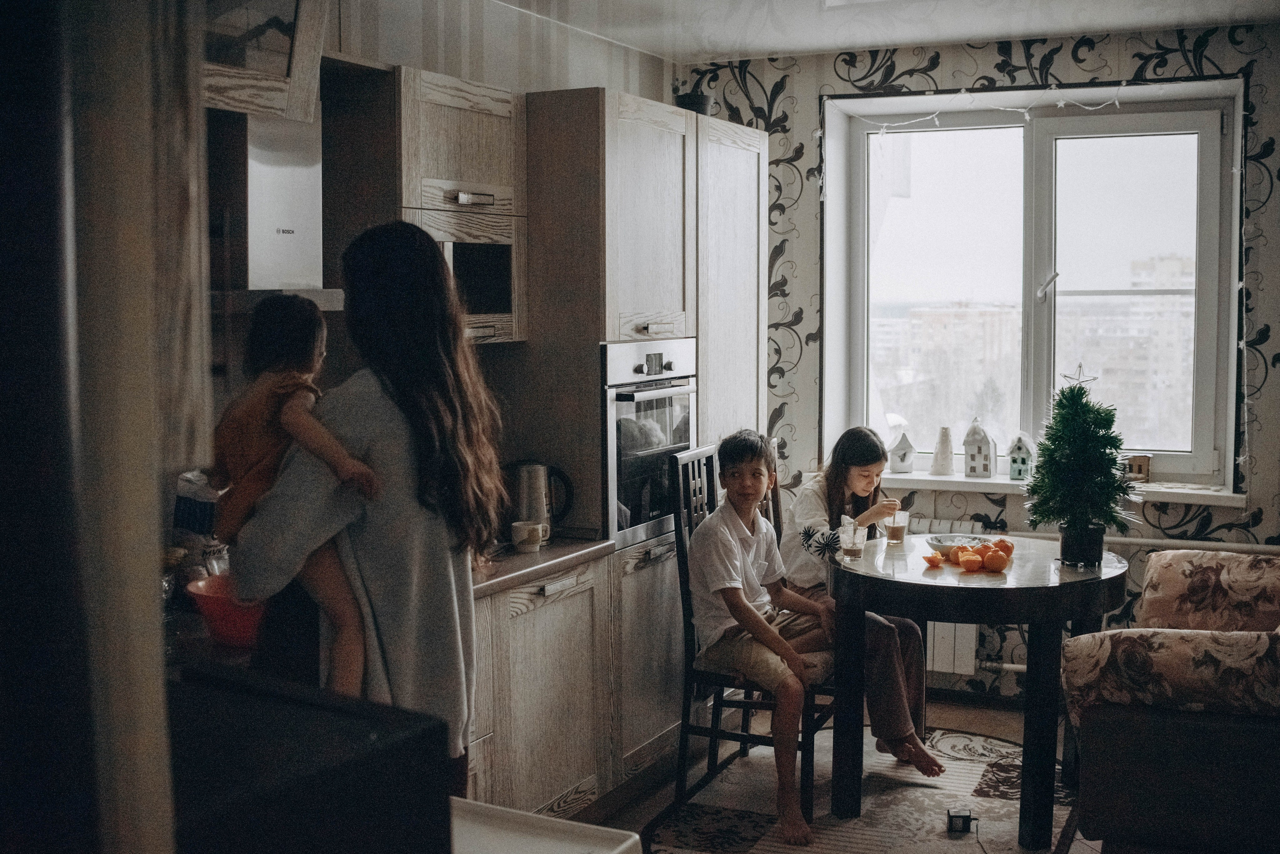 Семейная домашняя фотосессия. Семейный фотограф в Железнодорожном Масаева Елена