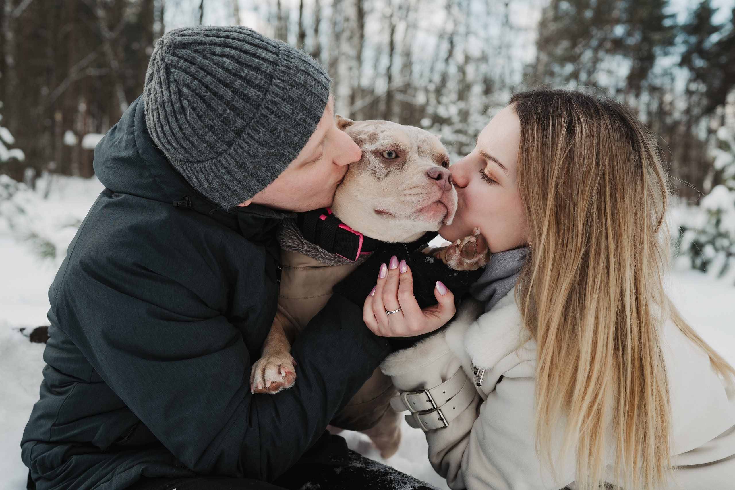 Зимняя LOVE STORY Вики, Артёма и Булочки. Семейный Фотограф в Москве Ирина Хохлова