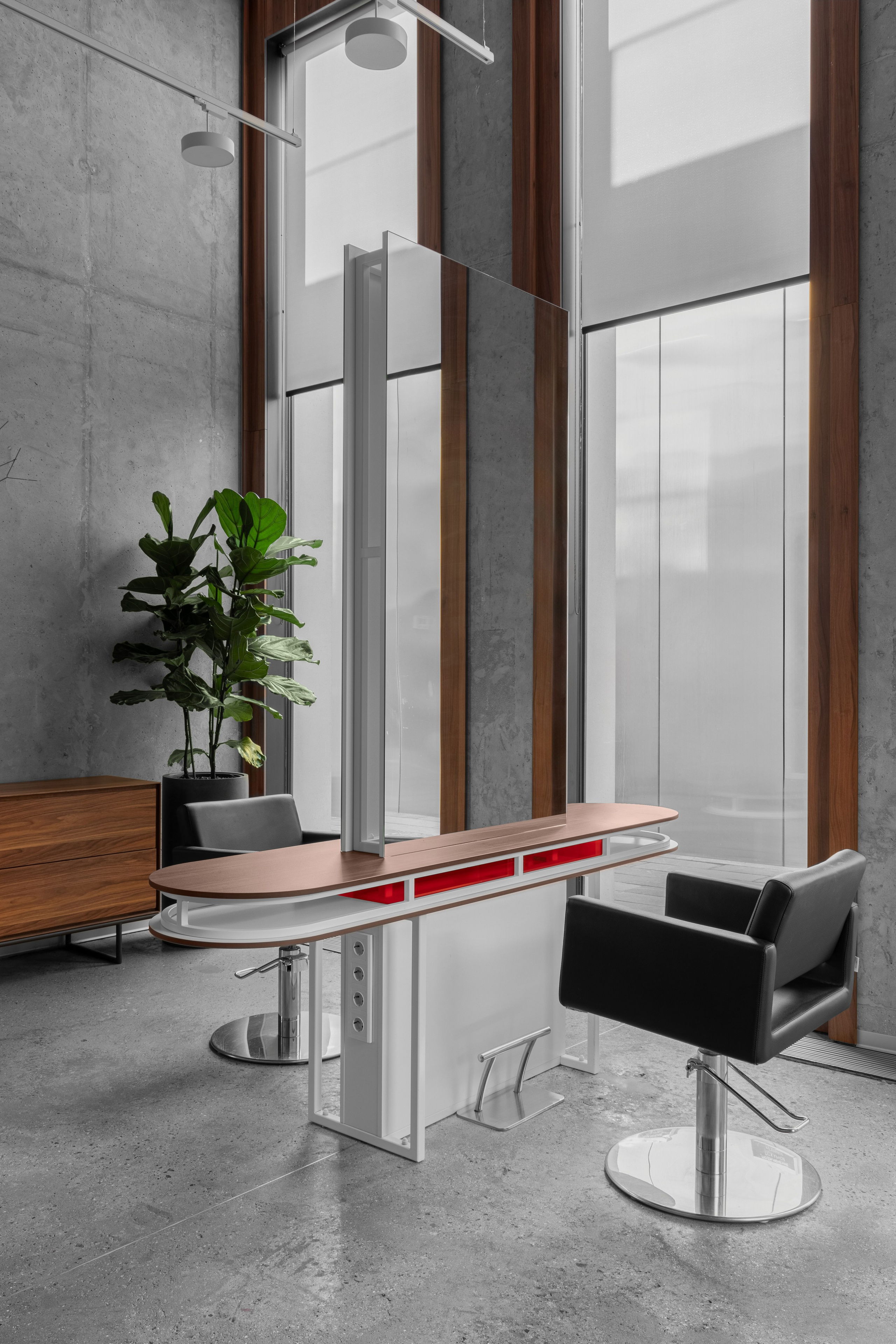 Парикмахерская K4 в Москве. Интерьерный фотограф в Нижнем Новгороде и Москве Владимир Гудков