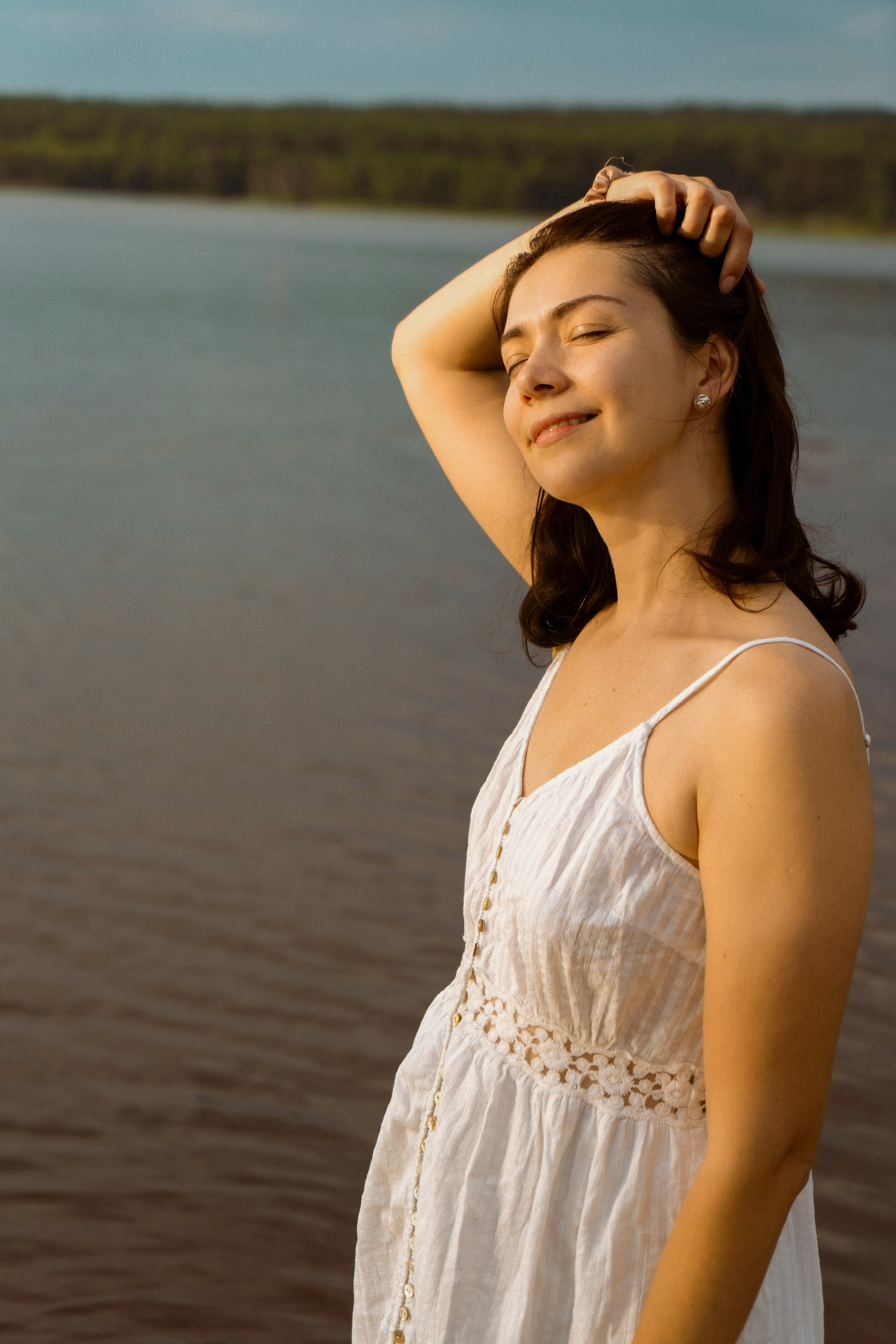 Семейная фотосессия для мамы с дочкой в Санкт-Петербурге на озере. Светлана Гопанюк. Портретный фотограф. Санкт-Петербург. СПб